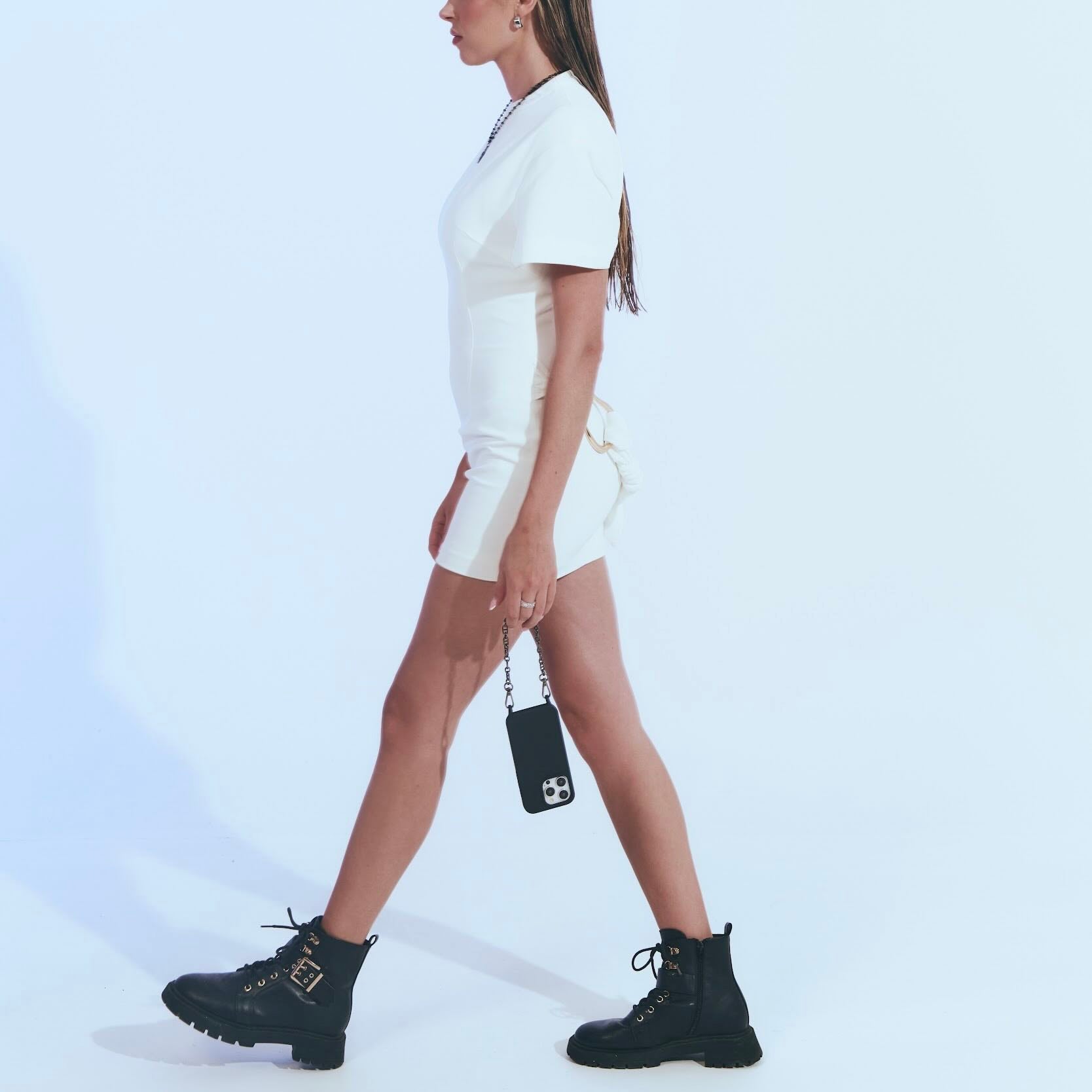 12 Phone Chain Set Black