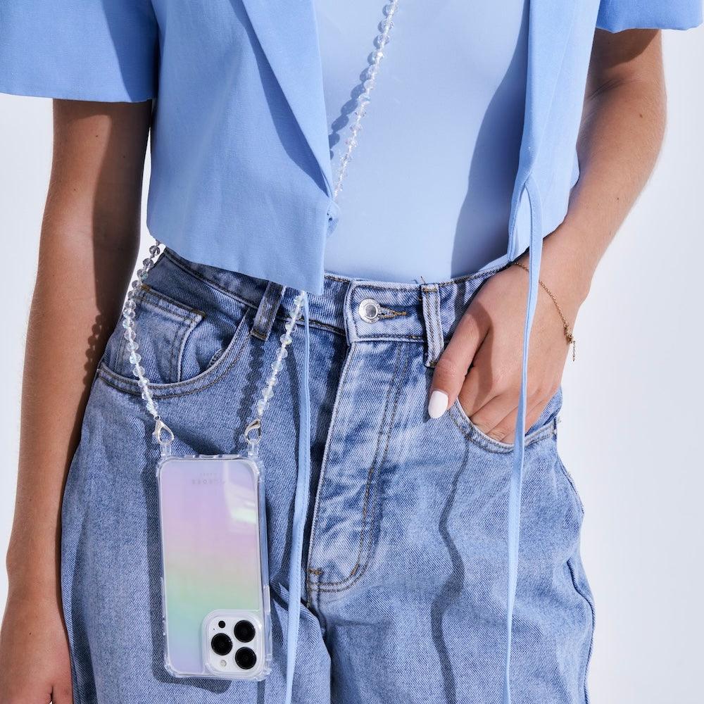 Aria Phone Chain Clear - Cordée Cases