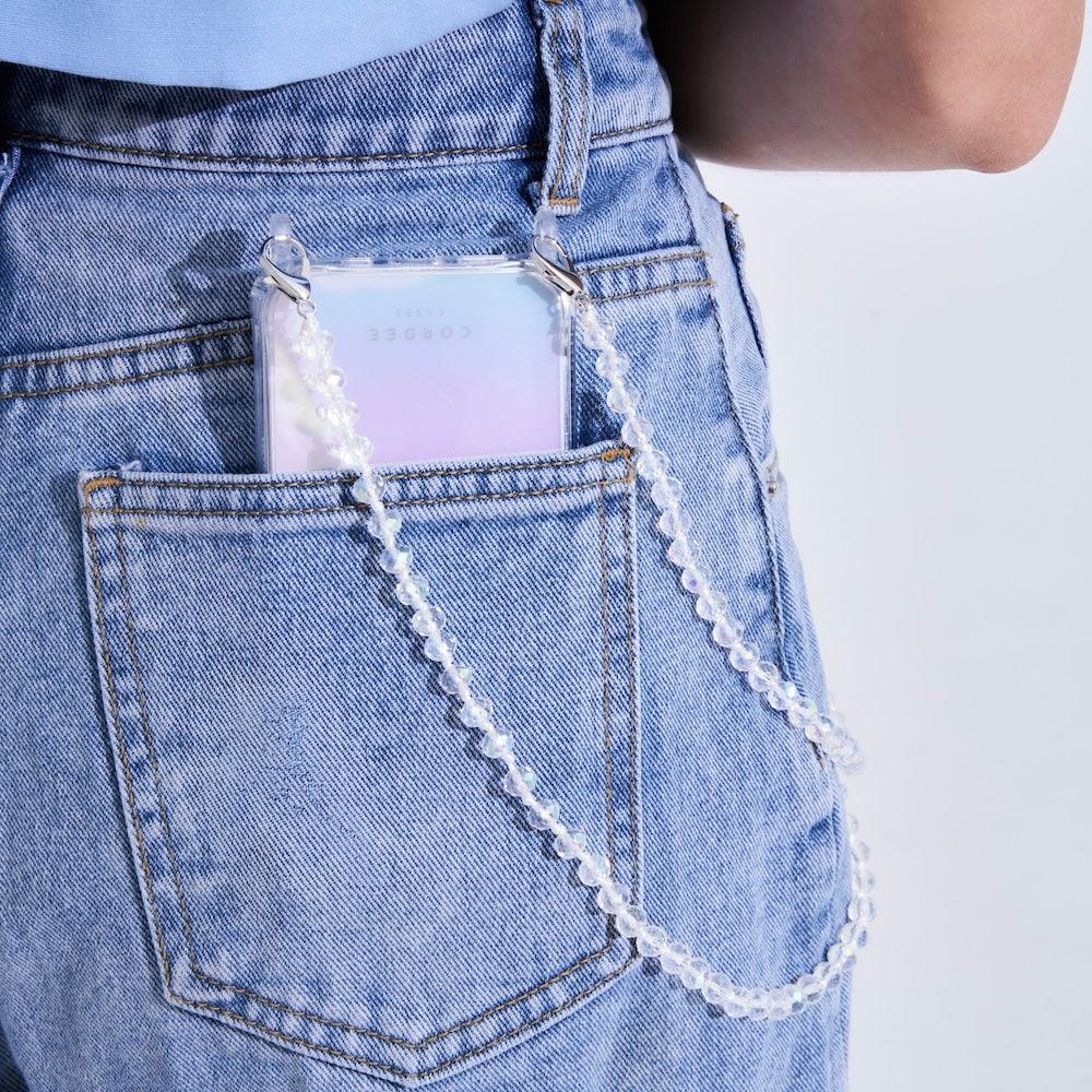 Aria Phone Chain Clear - Cordée Cases