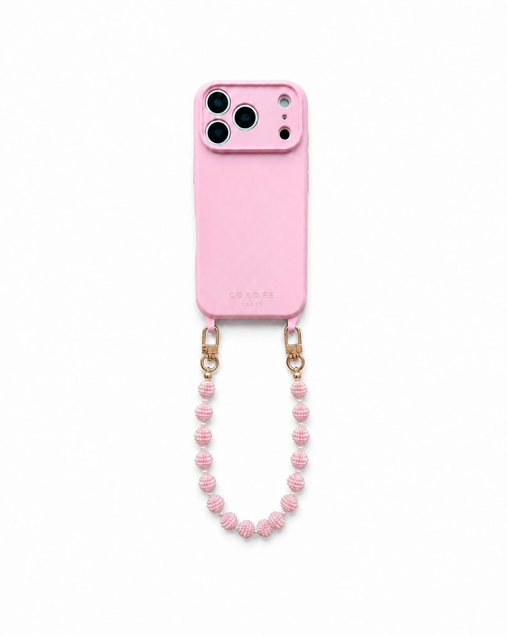 Berry Phone Chain Set Blush