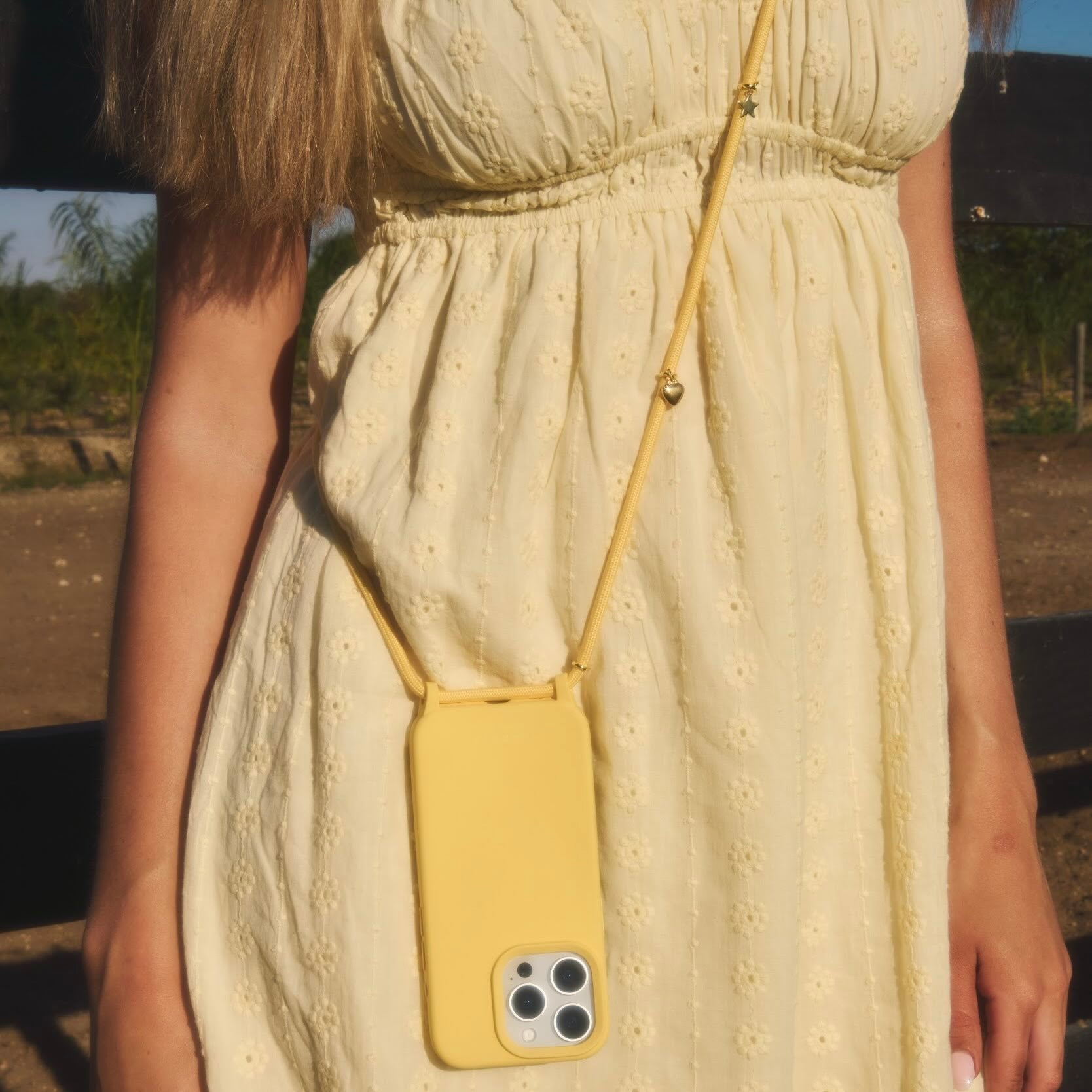Cairo Phone Strap Set Butter Yellow