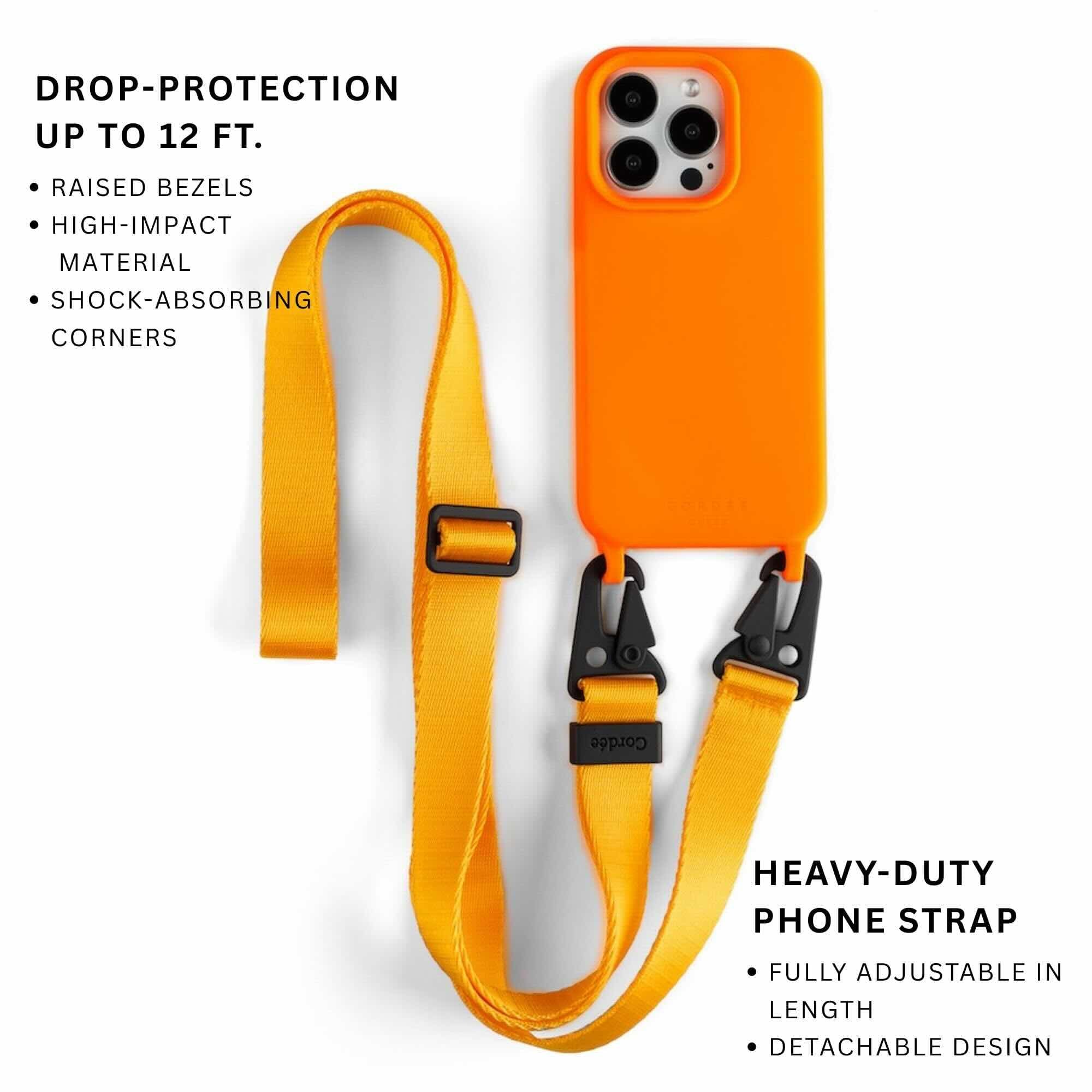 Carabiner Phone Strap Set Orange