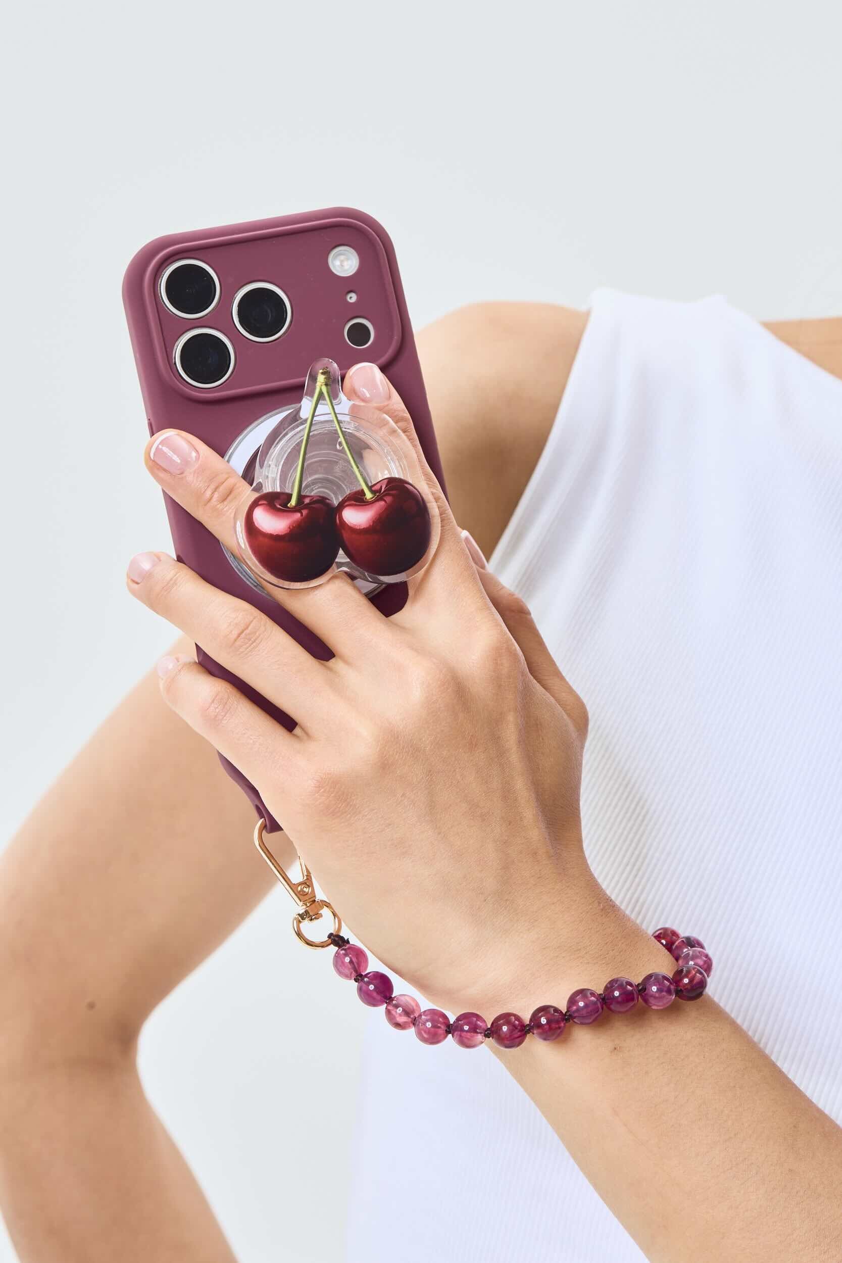Cherry Magnetic Phone Grip