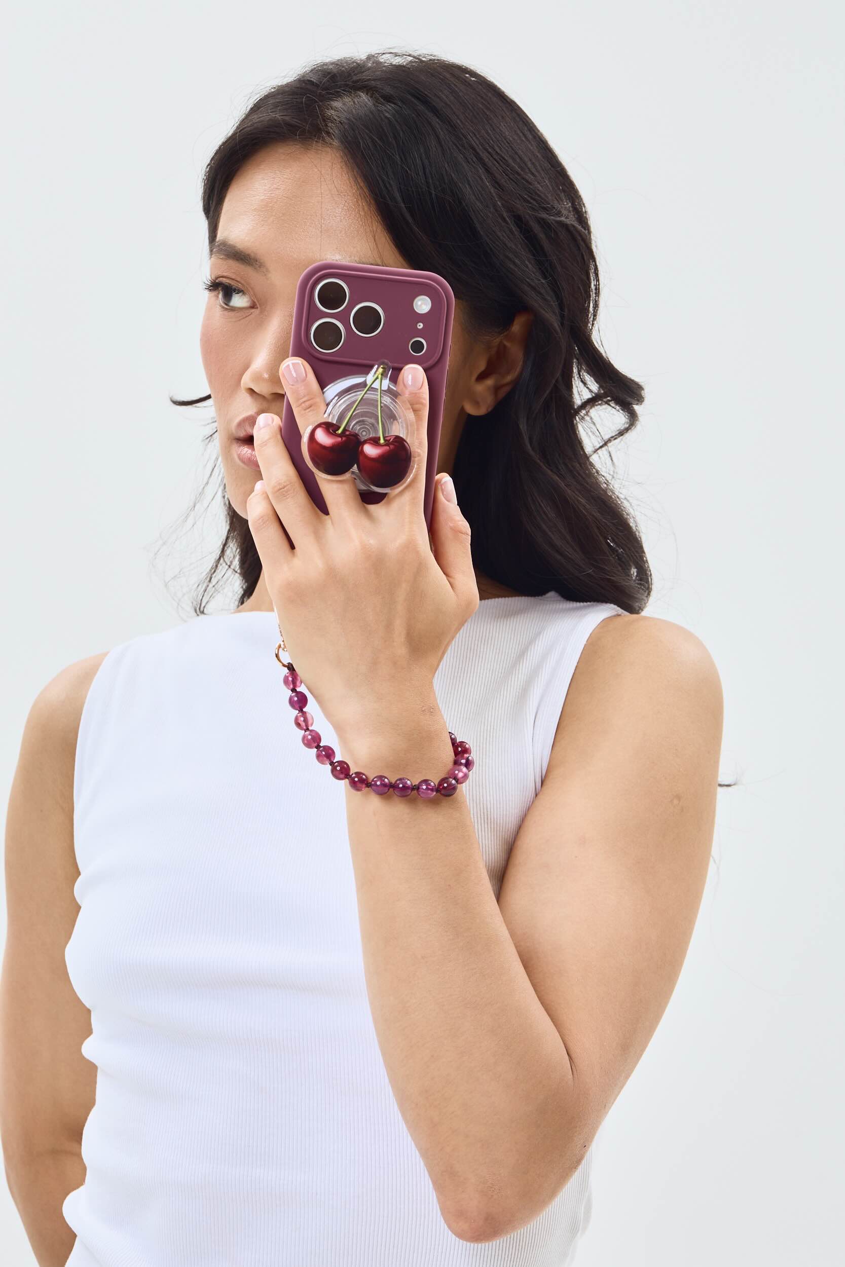 Cherry Magnetic Phone Grip