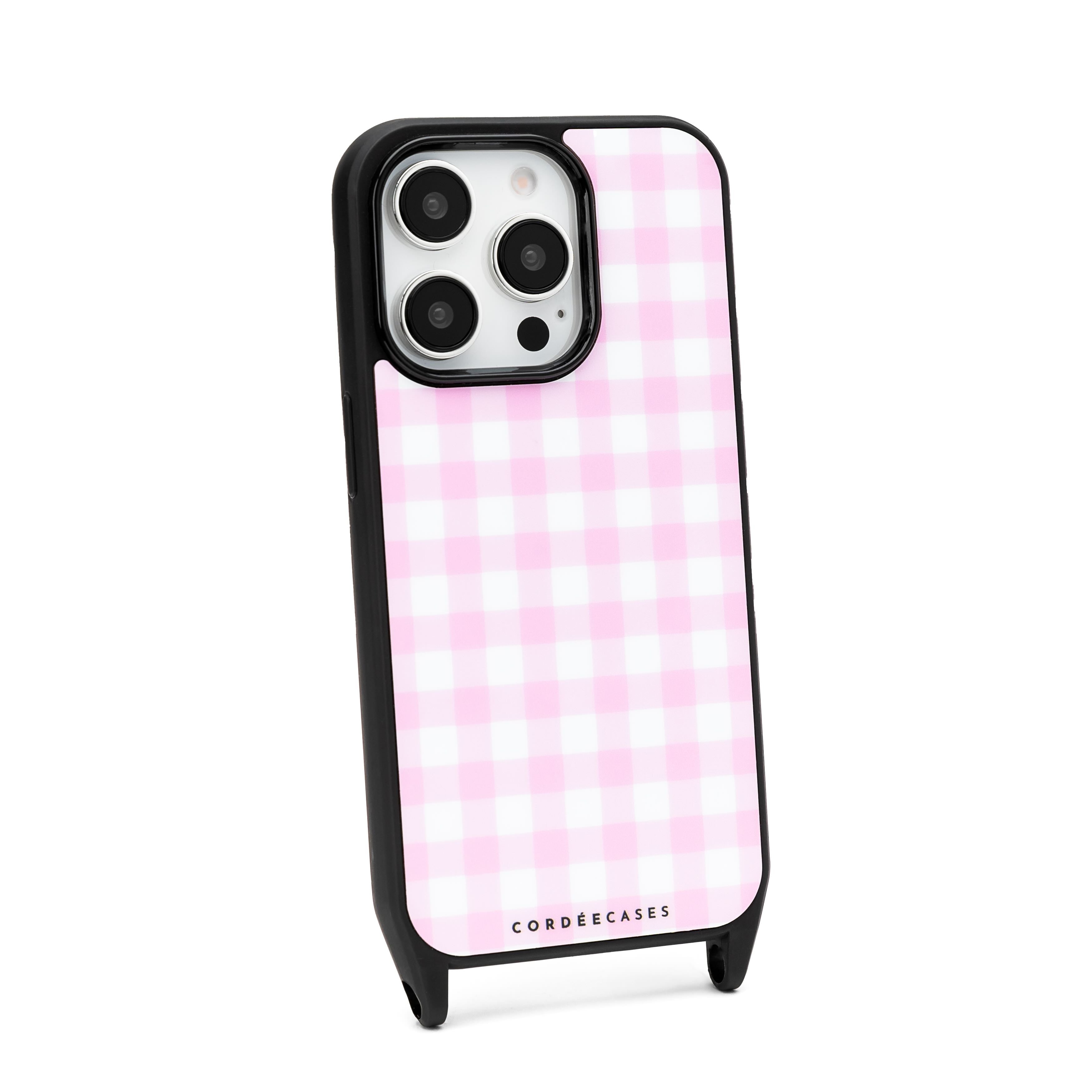 Gingham Phone Case Blush