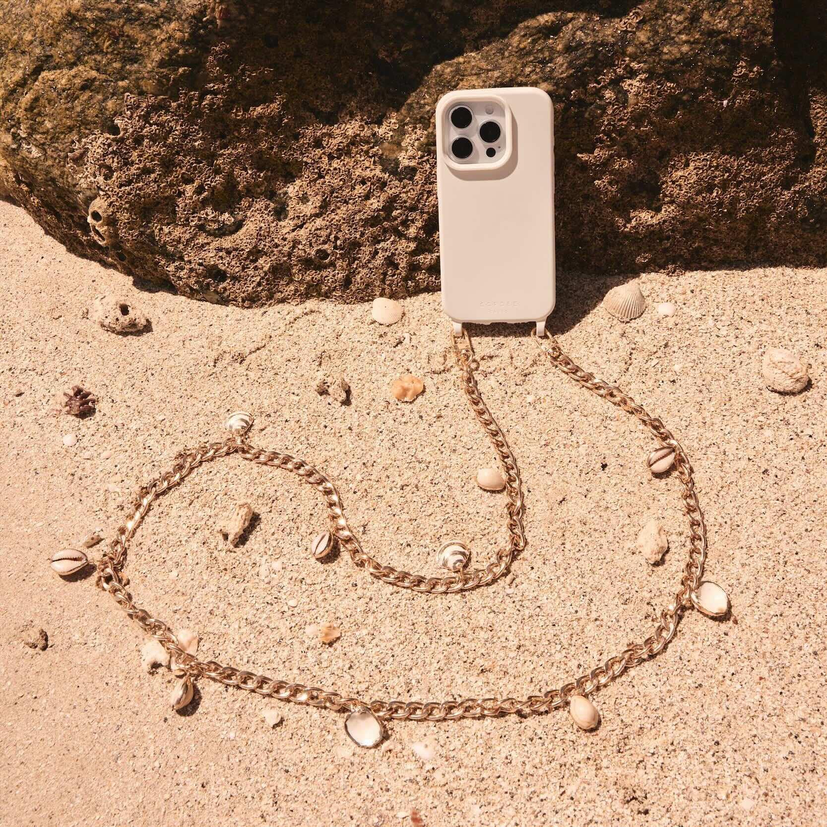 Golden Shell Phone Chain Set