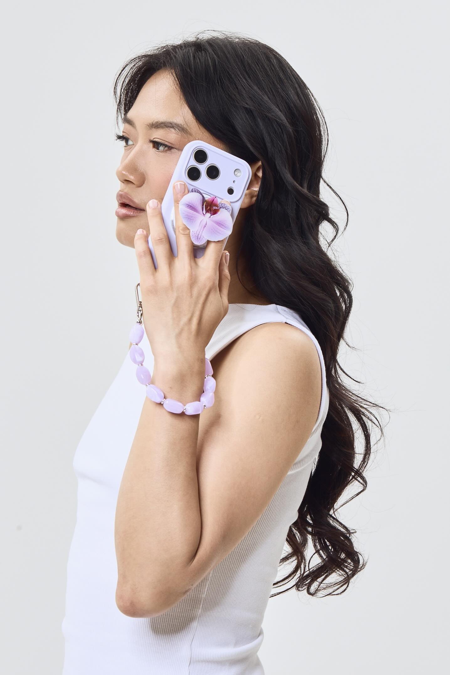 Lilac Orchid Magnetic Phone Grip
