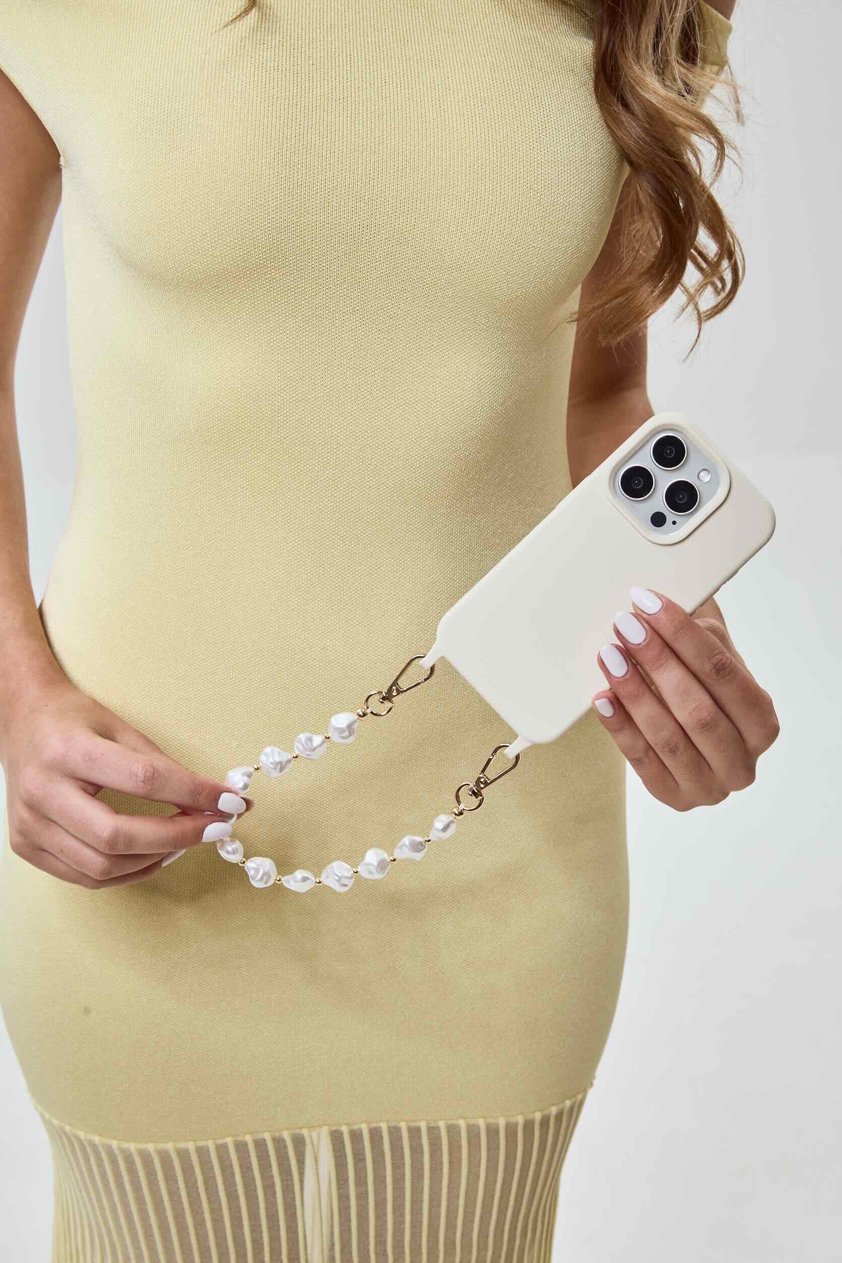 Lune Baroque Pearl Phone Chain