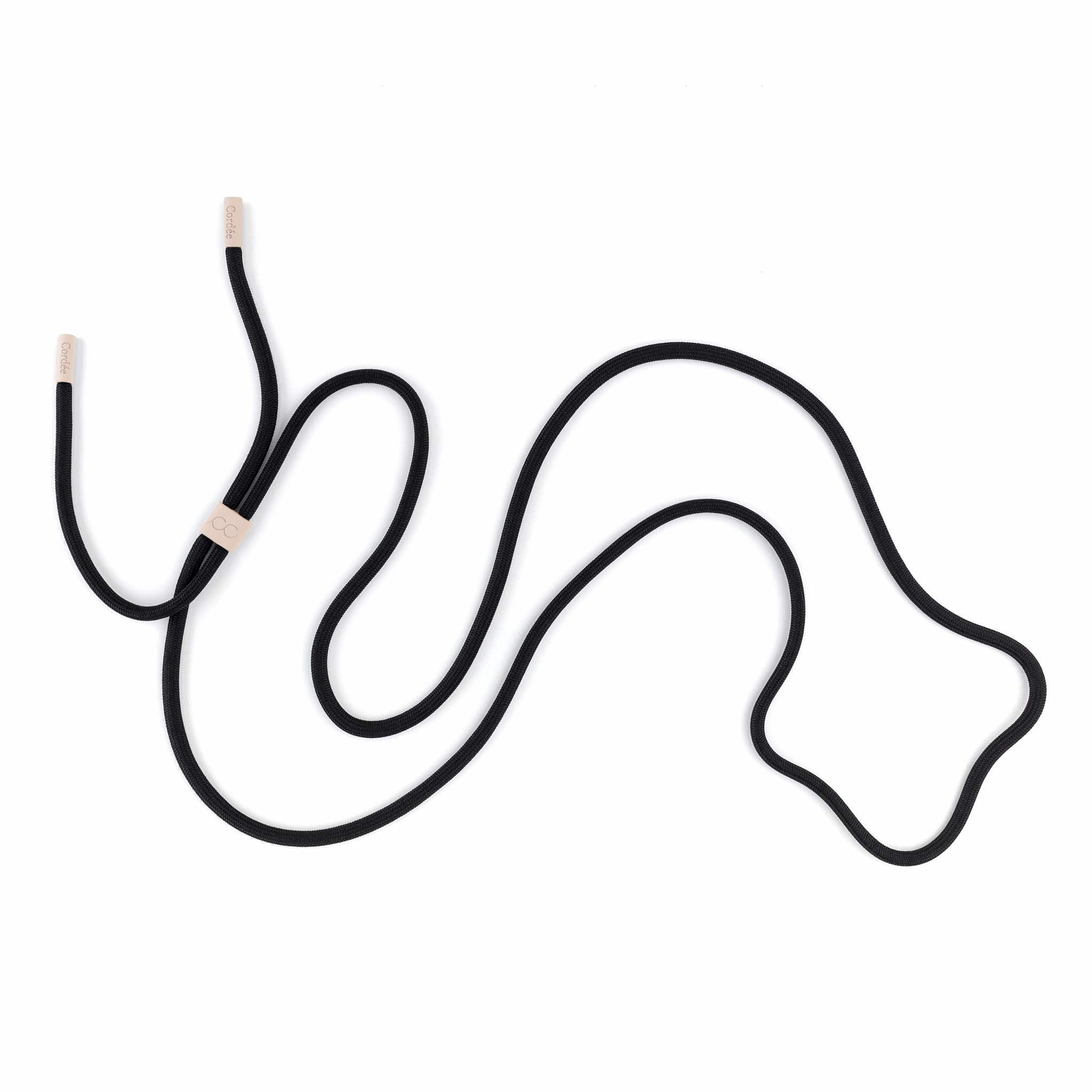 Noah Phone Strap Black - Cordée Cases