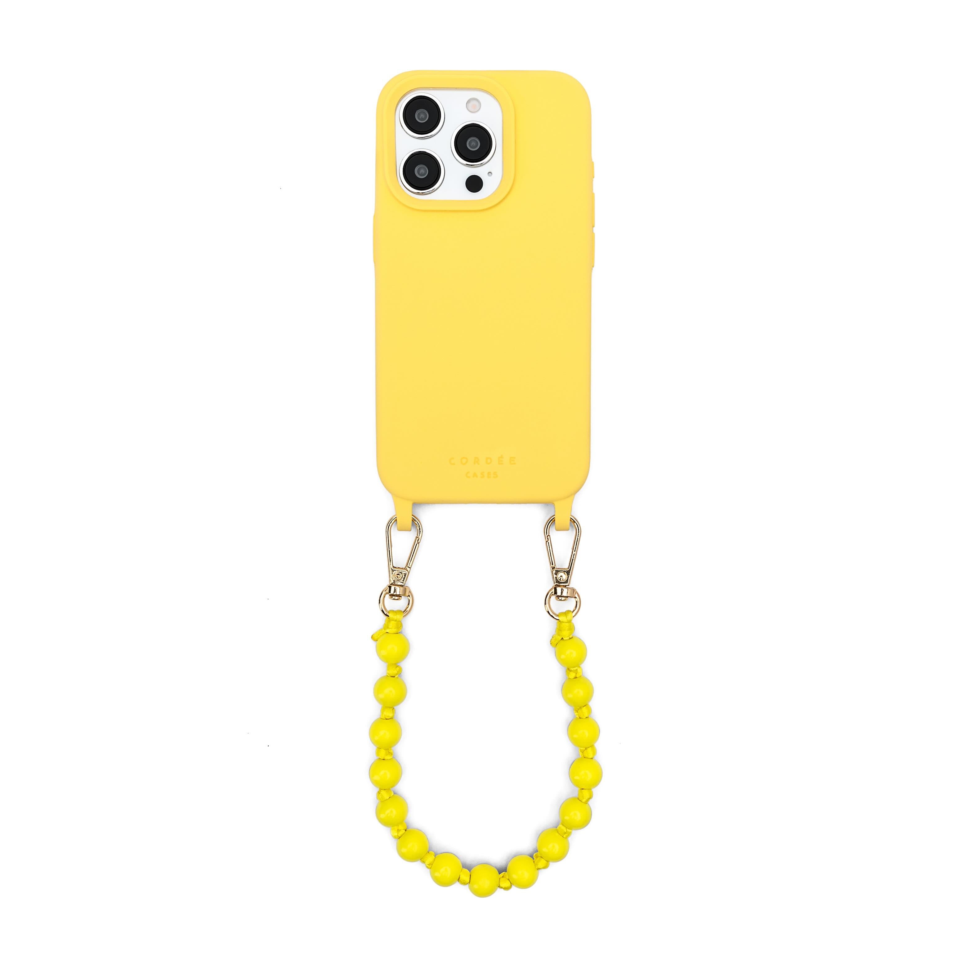 ophelia phone wristlet set butter yellow cordée cases