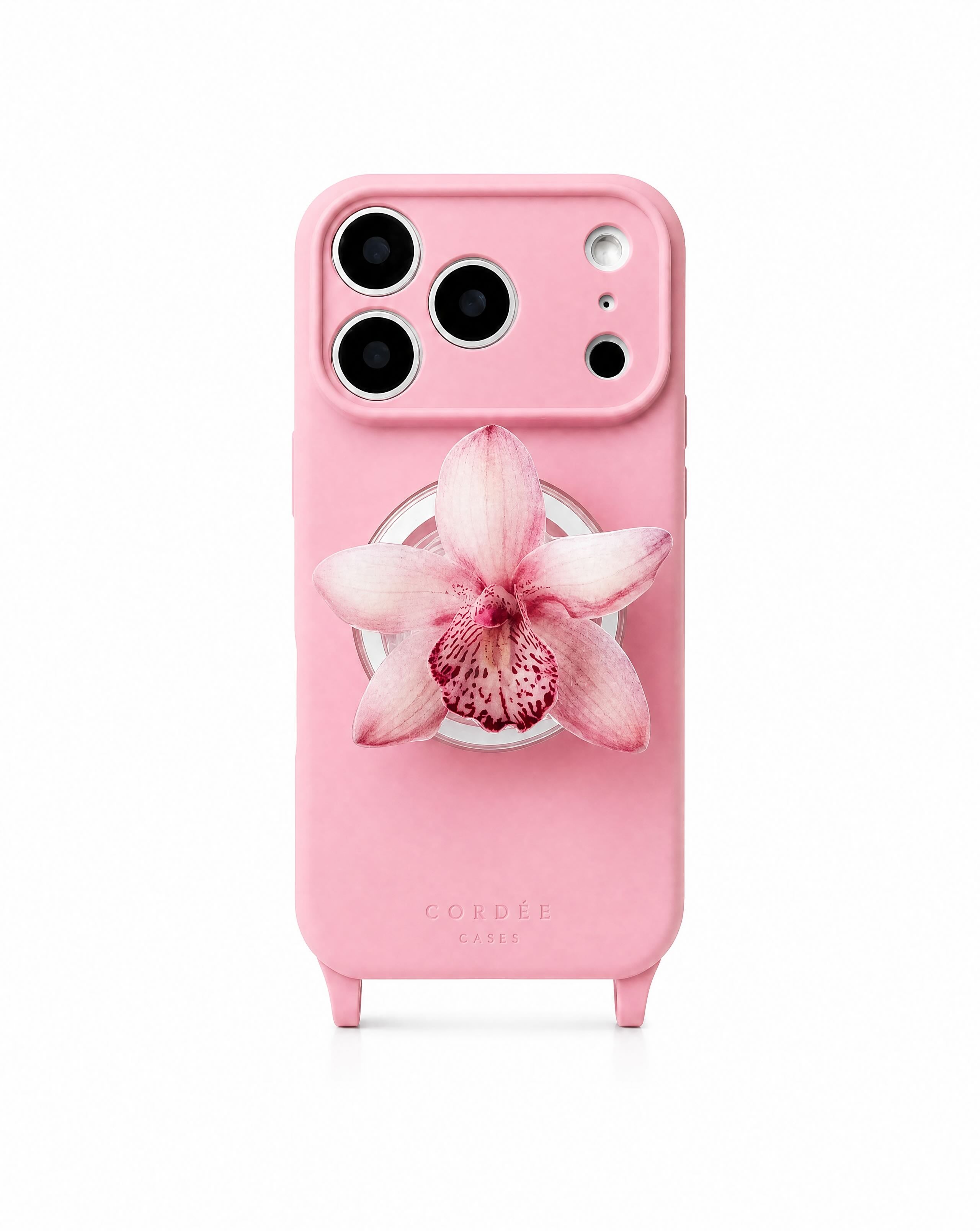 Pink Orchid Magnetic Phone Grip