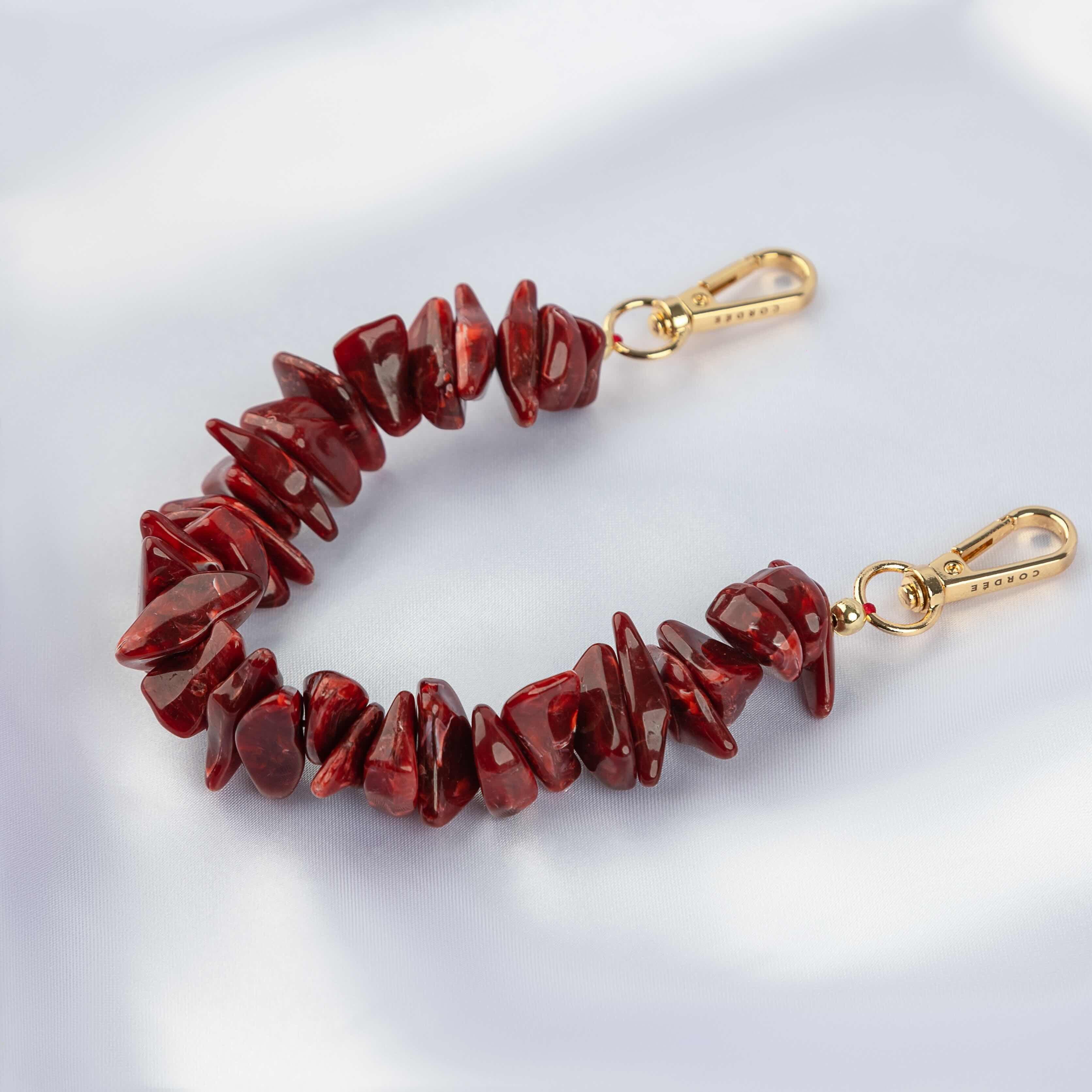 Red Coral Phone Wristlet