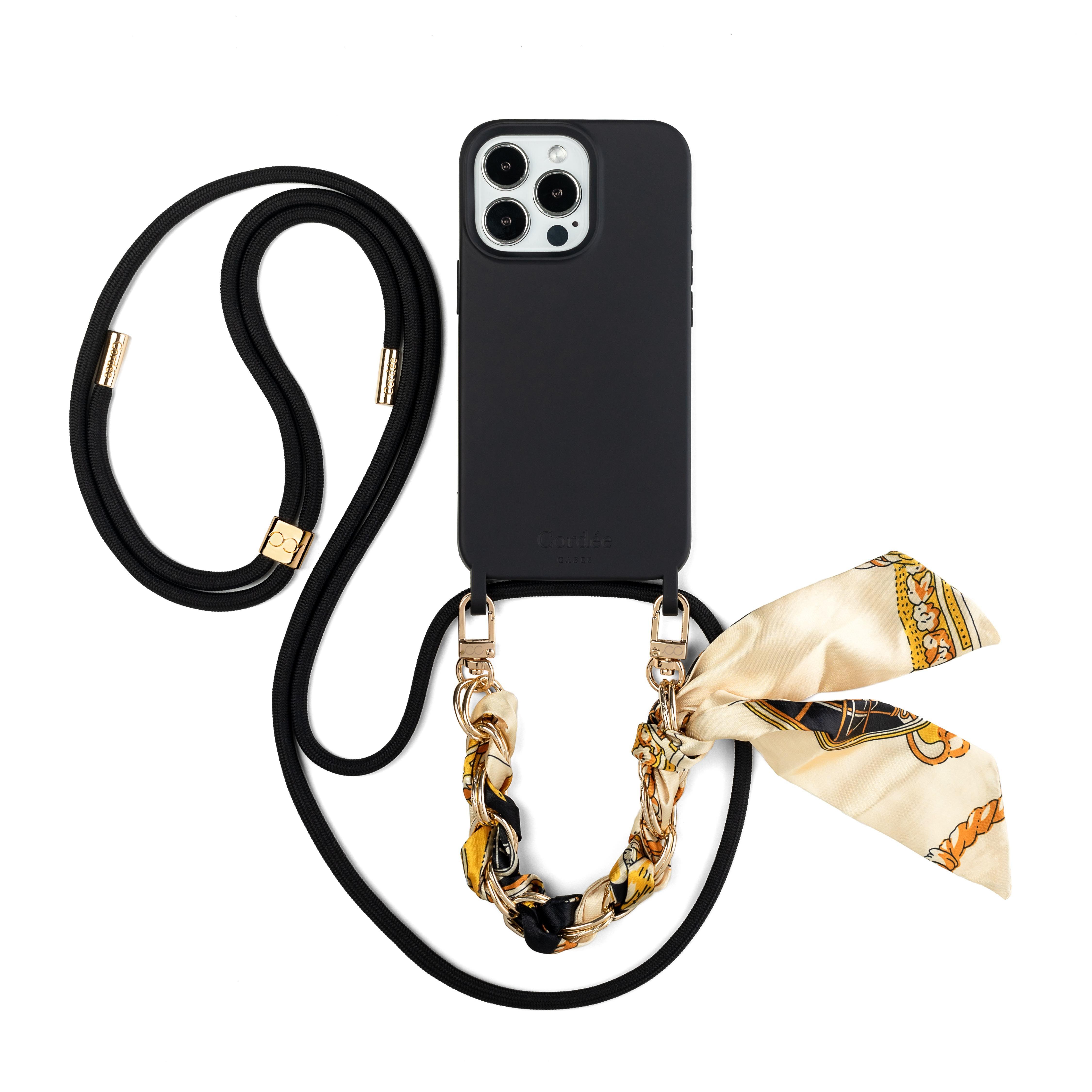 Rio Phone Strap Set Black - Cordée Cases