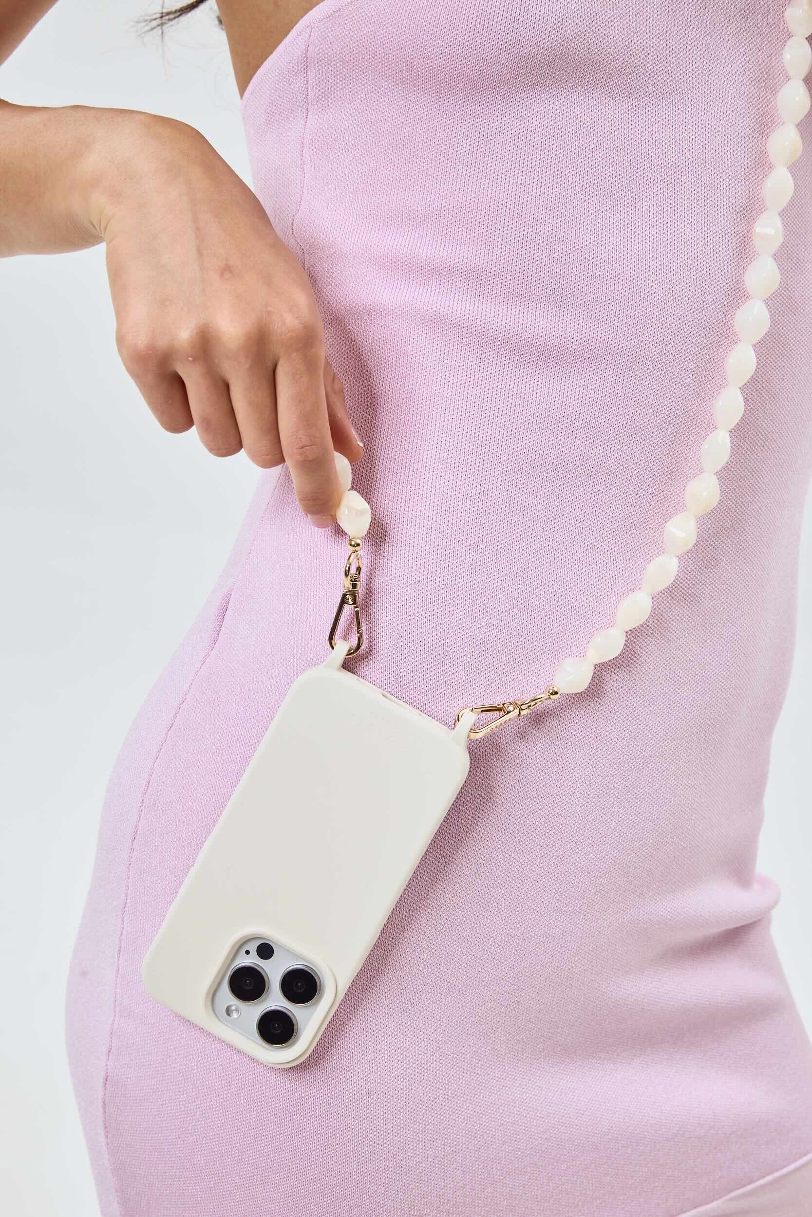 Valerie Phone Chain Ivory