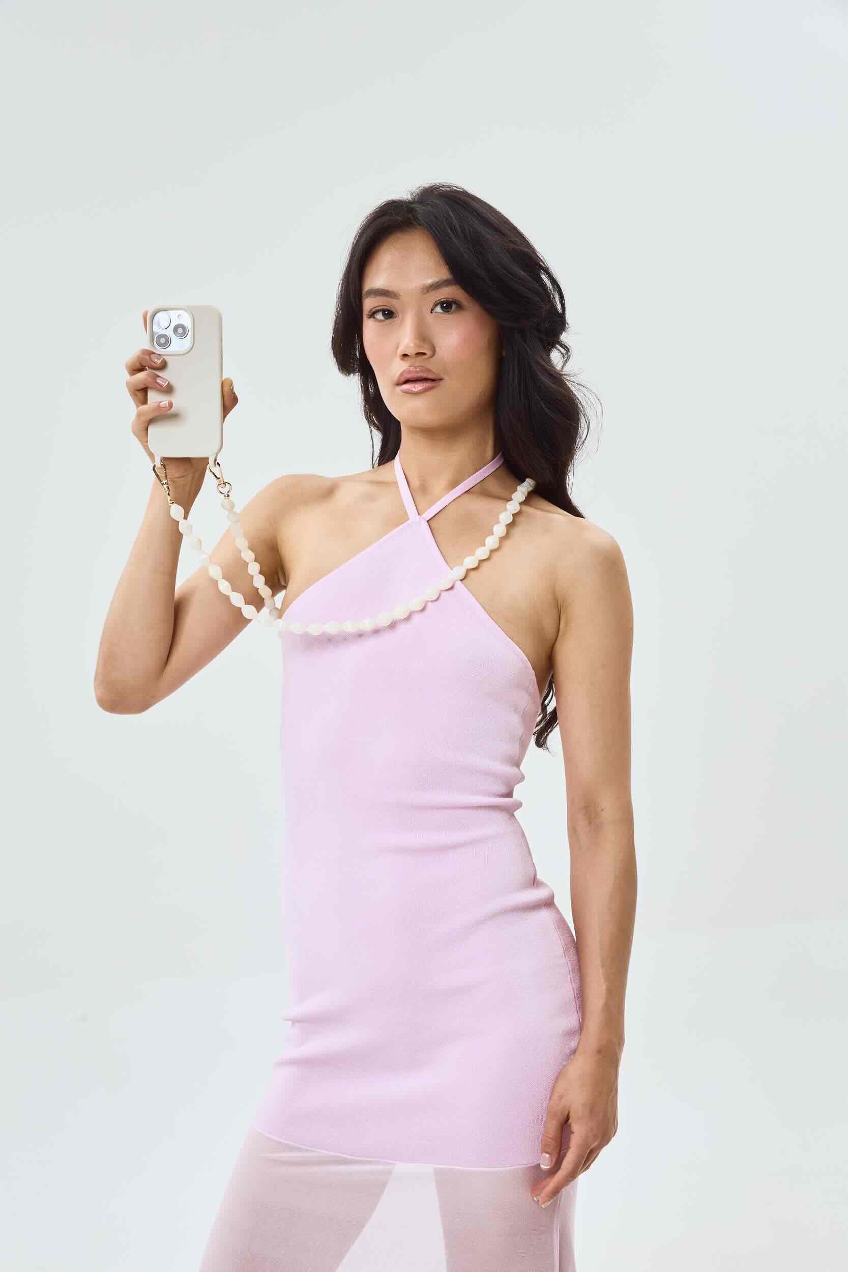 Valerie Phone Chain Ivory