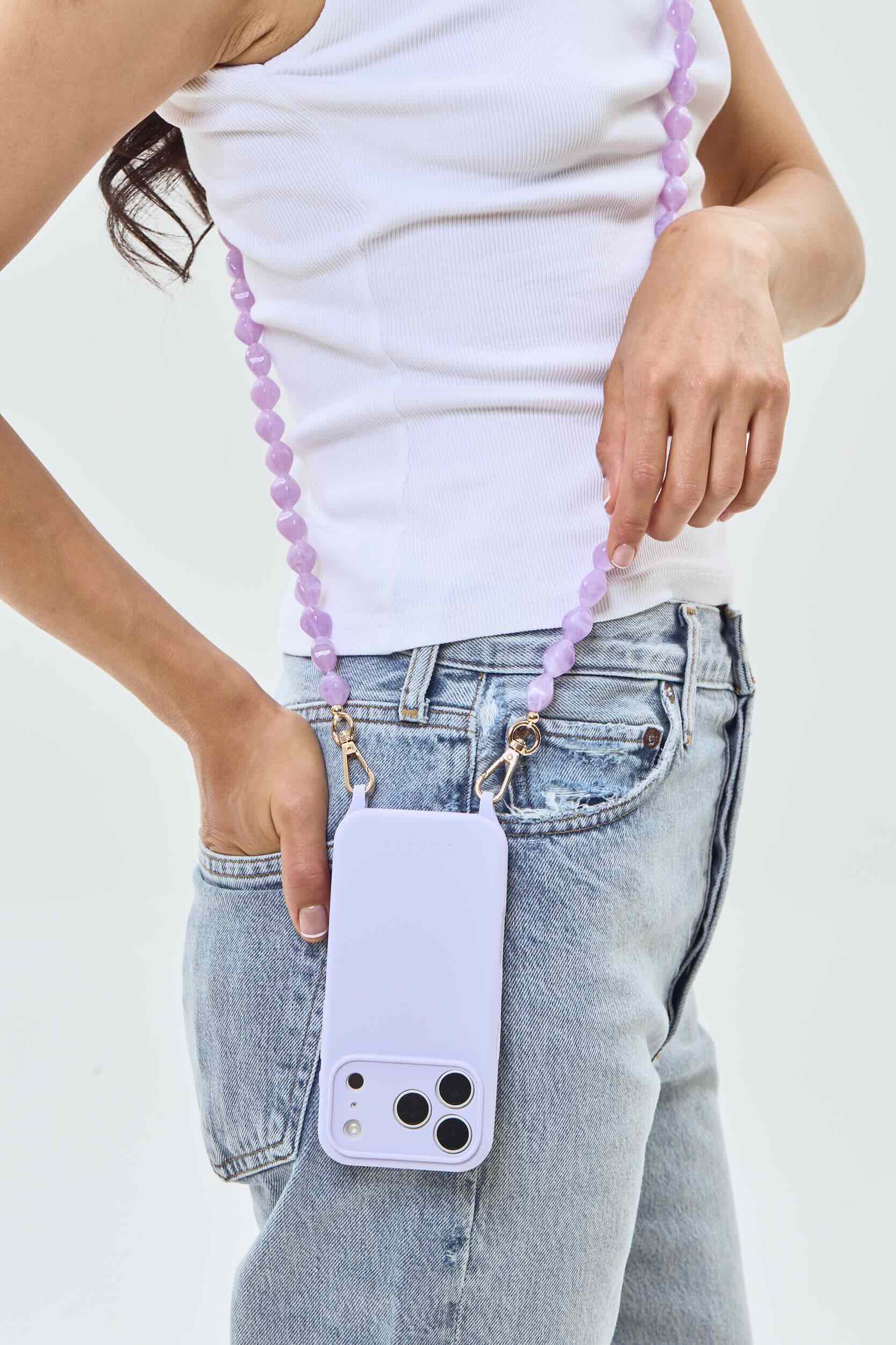 Valerie Phone Chain Lilac