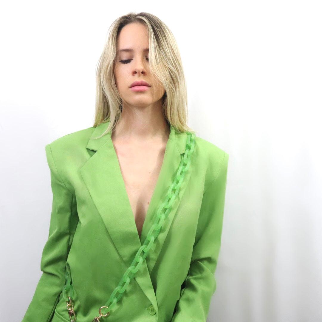 Icy Phone Chain Lime Green - Cordée Cases