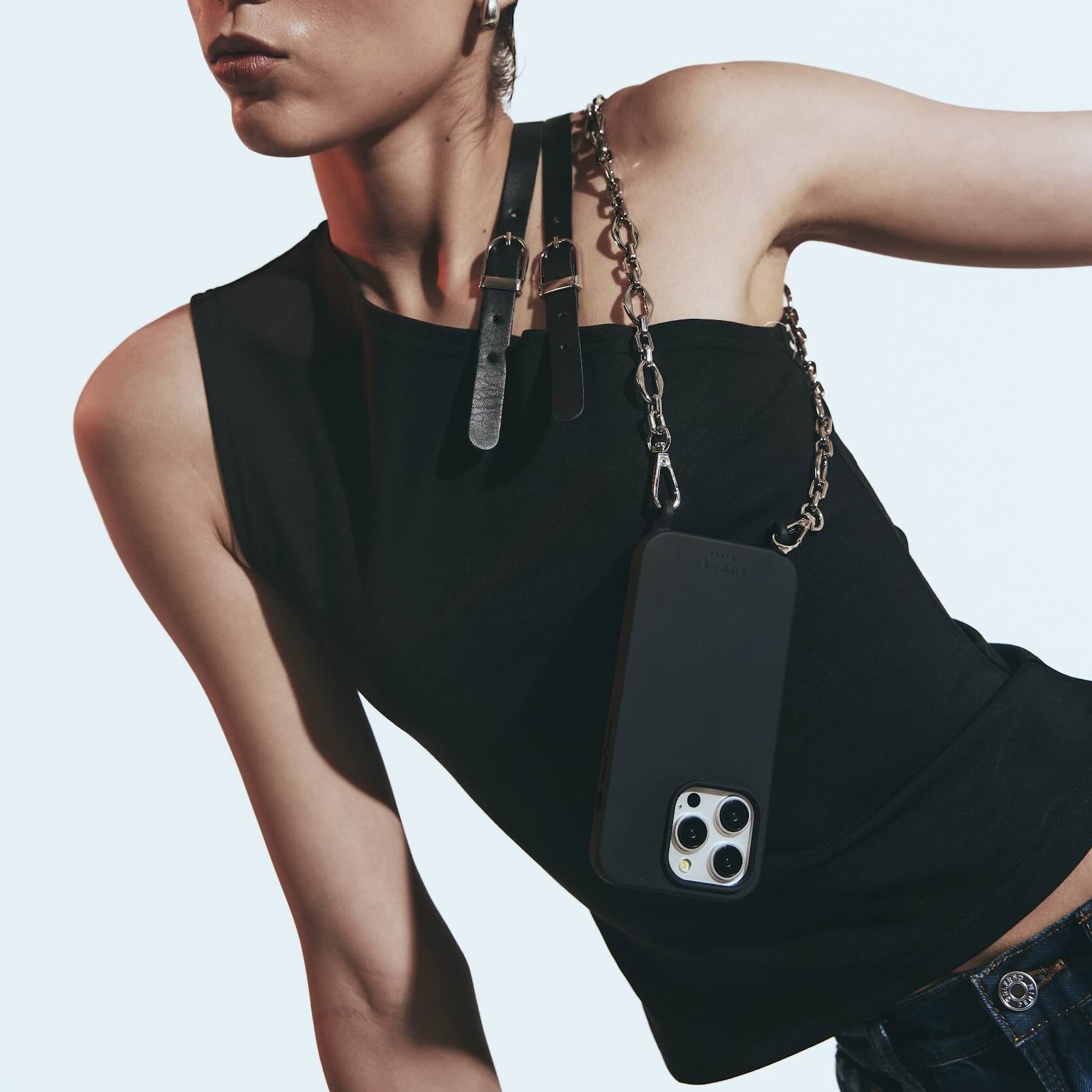 02 Phone Chain Set Black