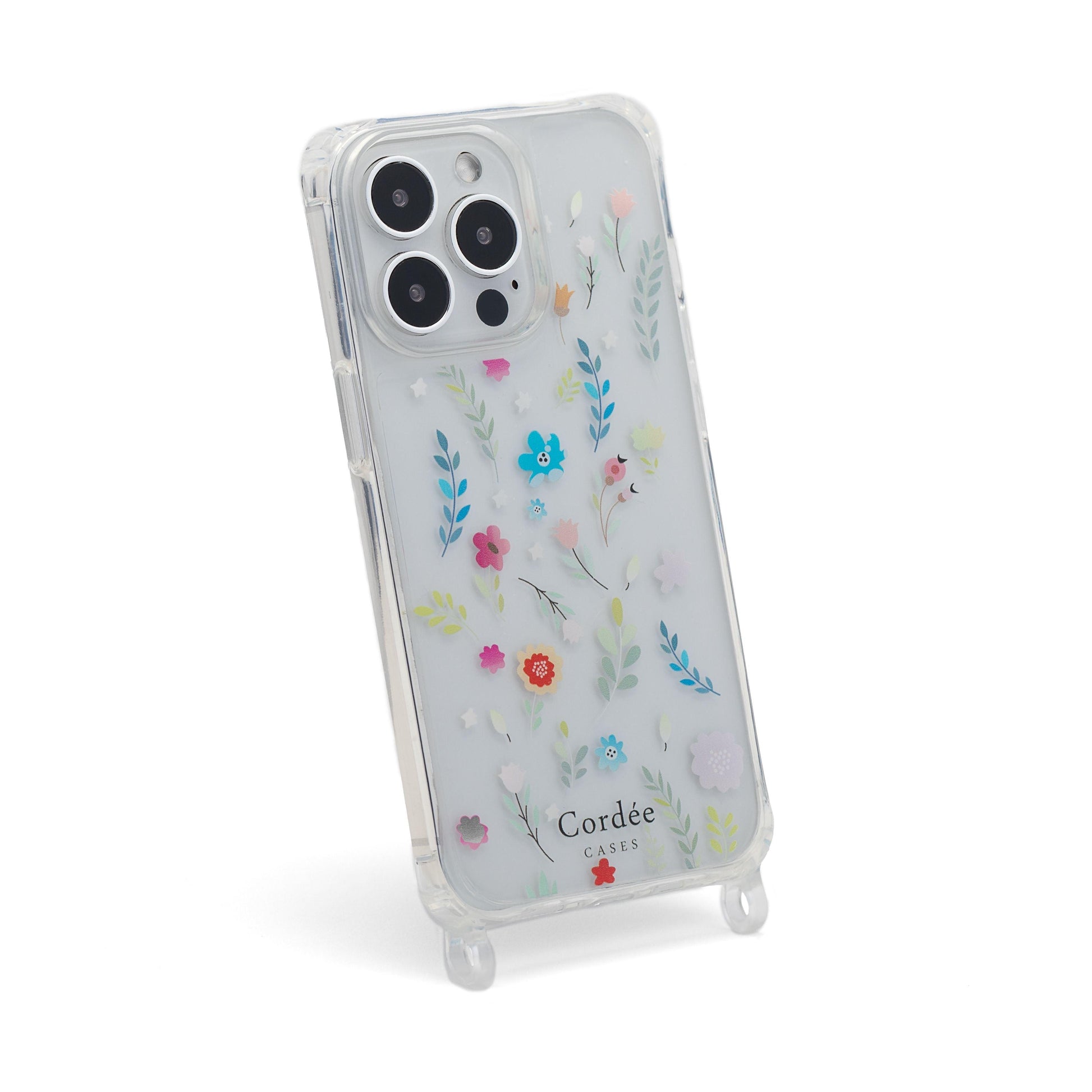 Floral Clear iPhone Case - Cordée Cases