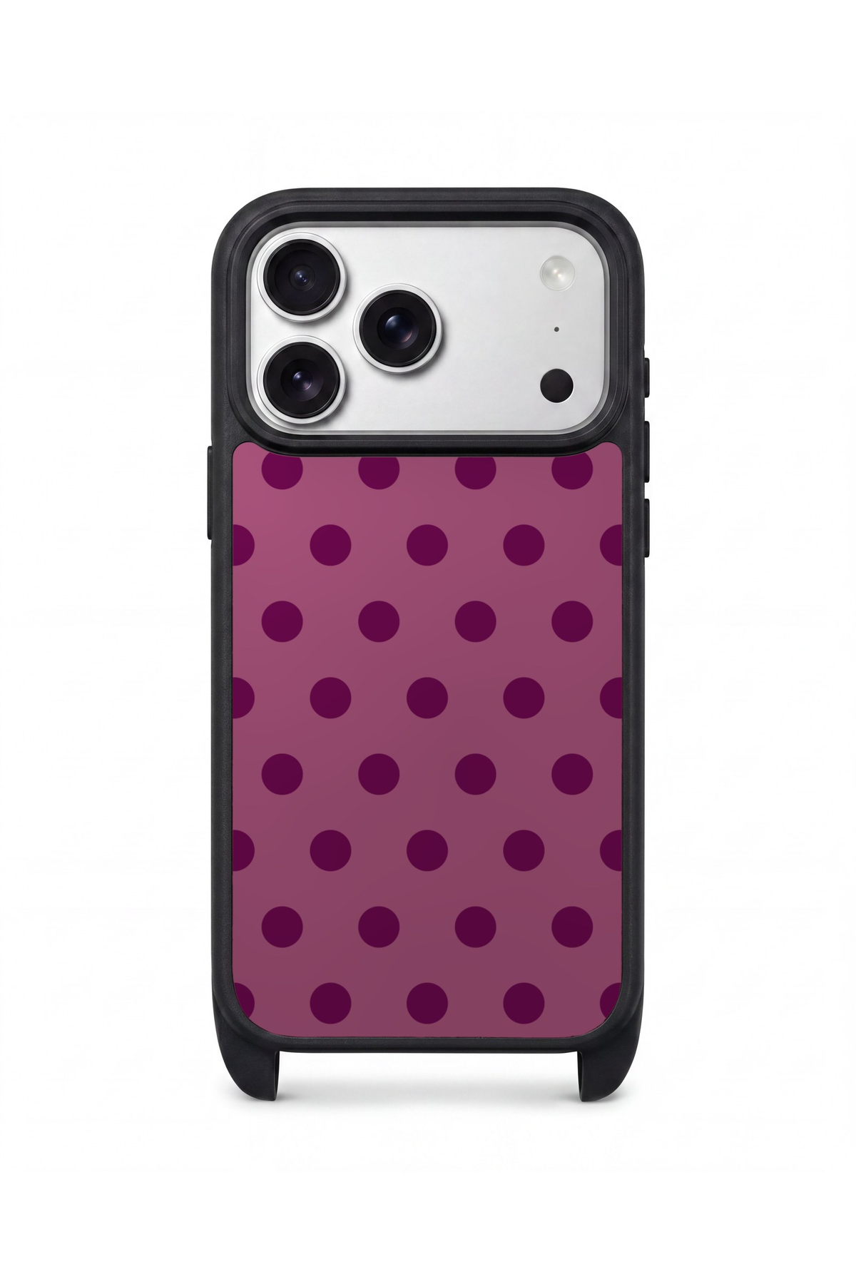 Polka Dot Phone Case Burgundy