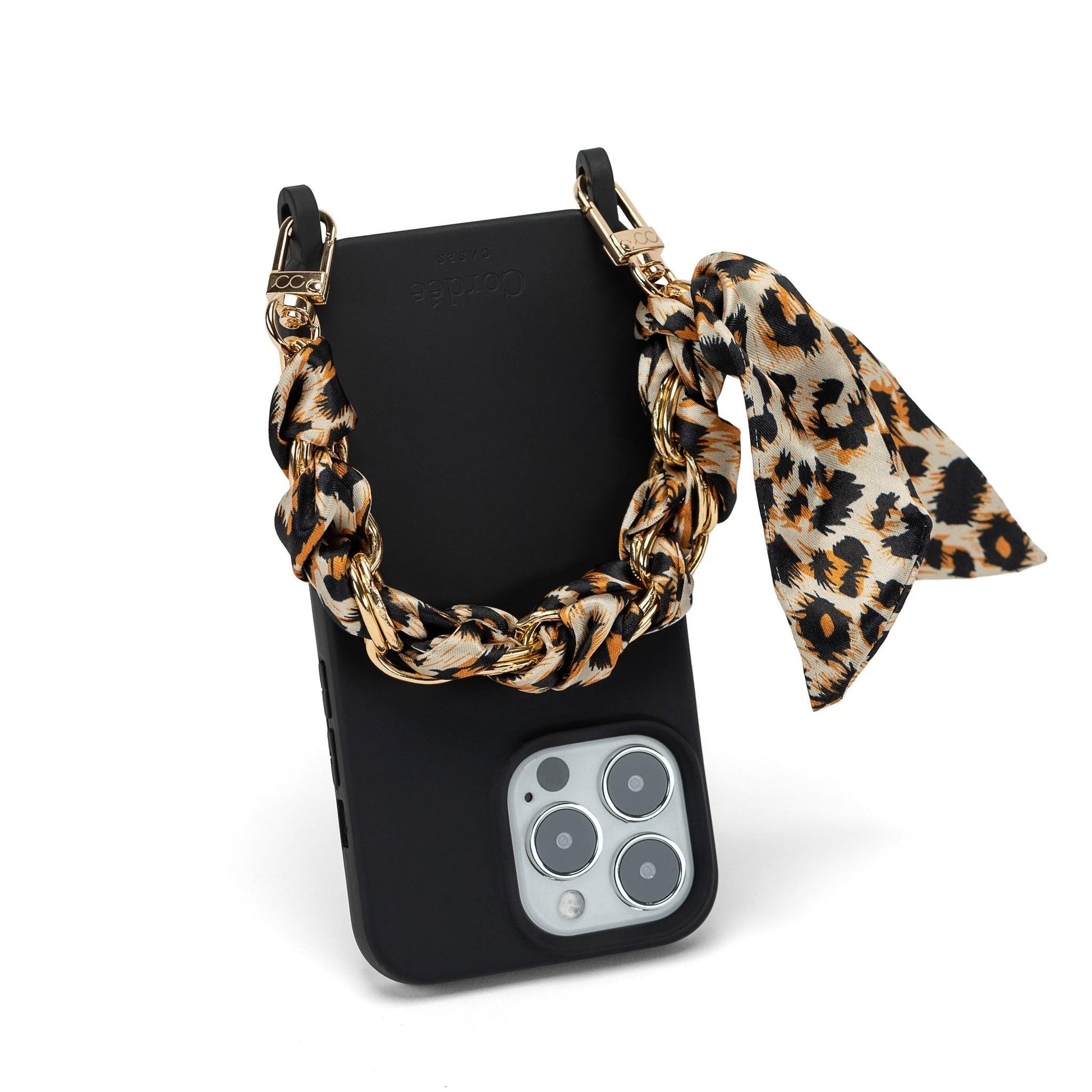 Sophie Wristlet Leopard - Cordée Cases