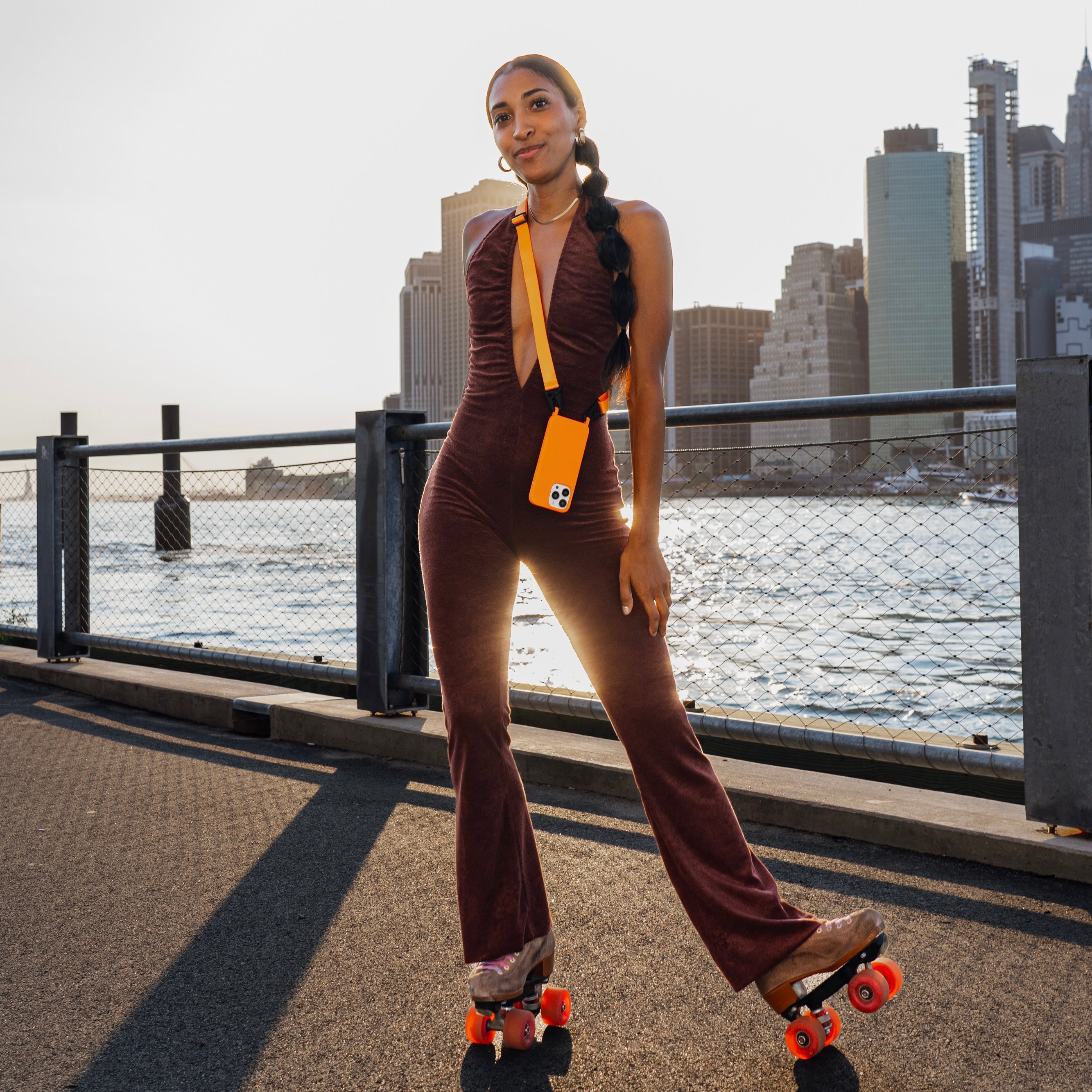 Load video: Crossbody Phone Case Video Campaign NYC