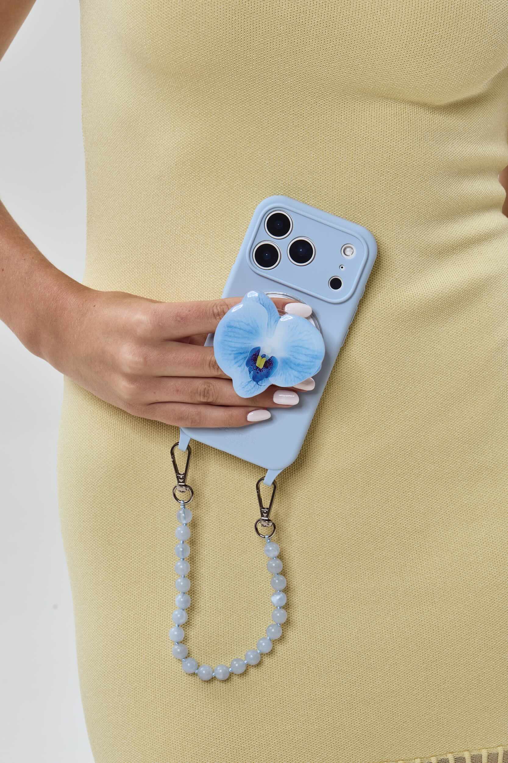 Blue Orchid Magnetic Phone Grip
