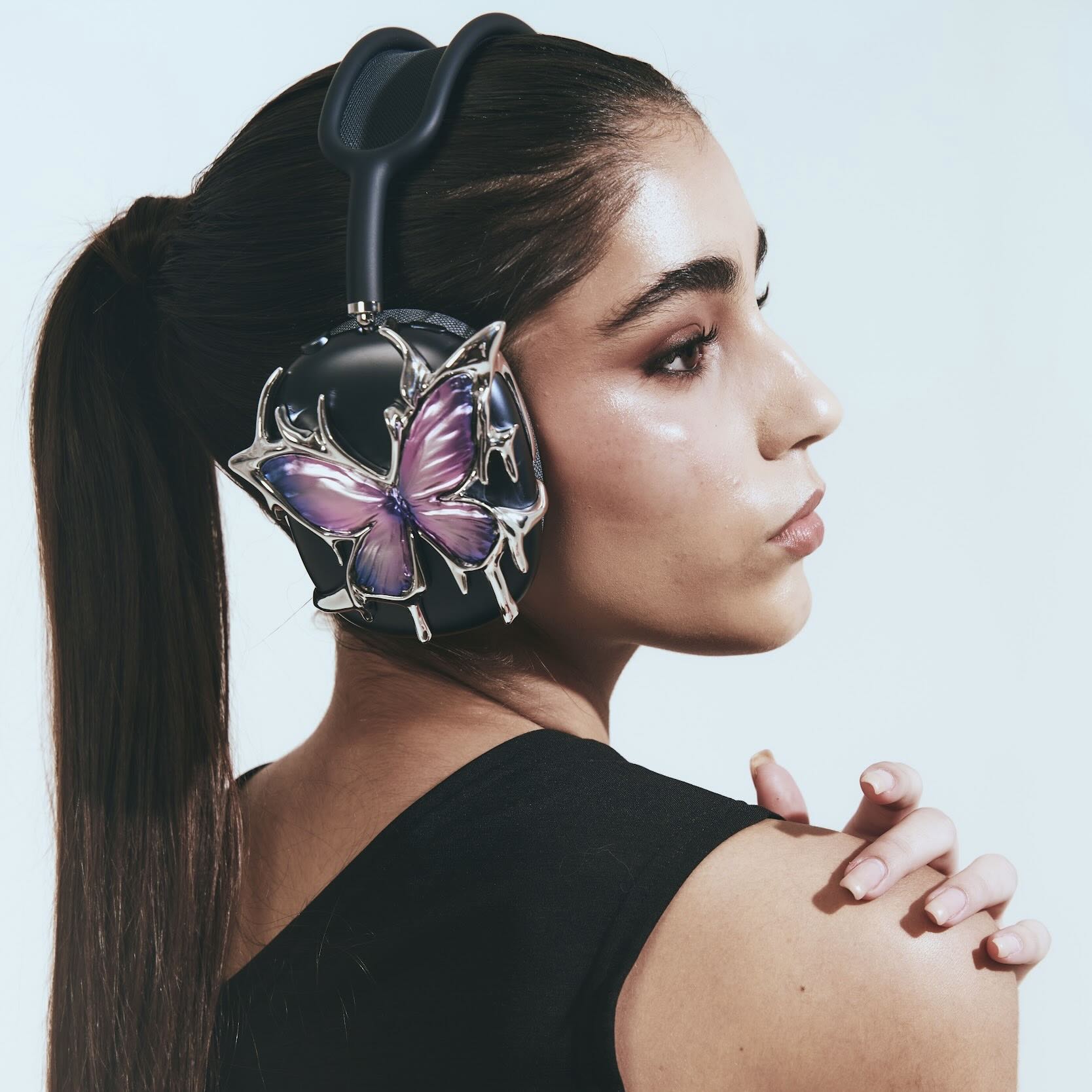 Butterfly Chrome AirPods Max Case