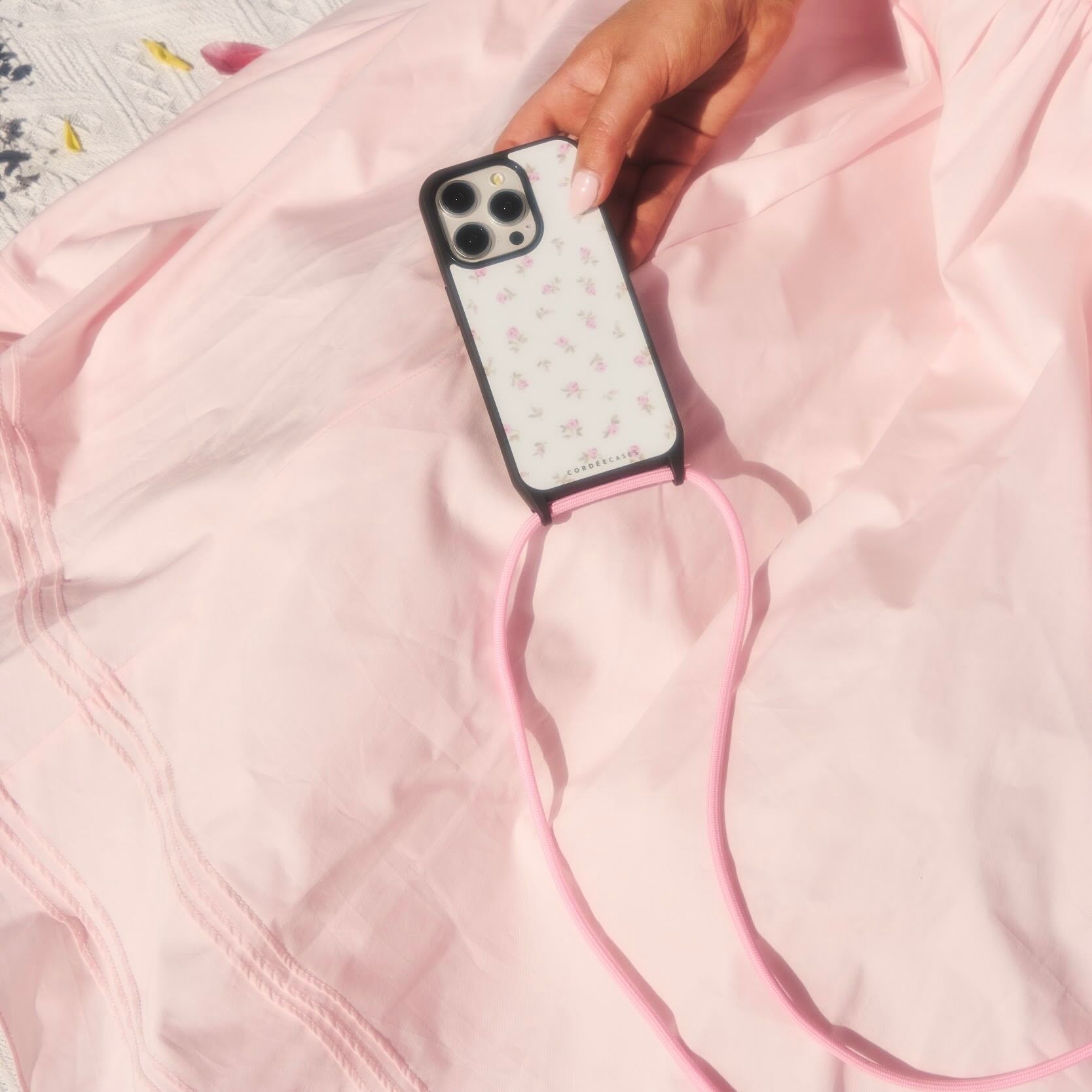 Cairo Phone Strap Set Floral Blush