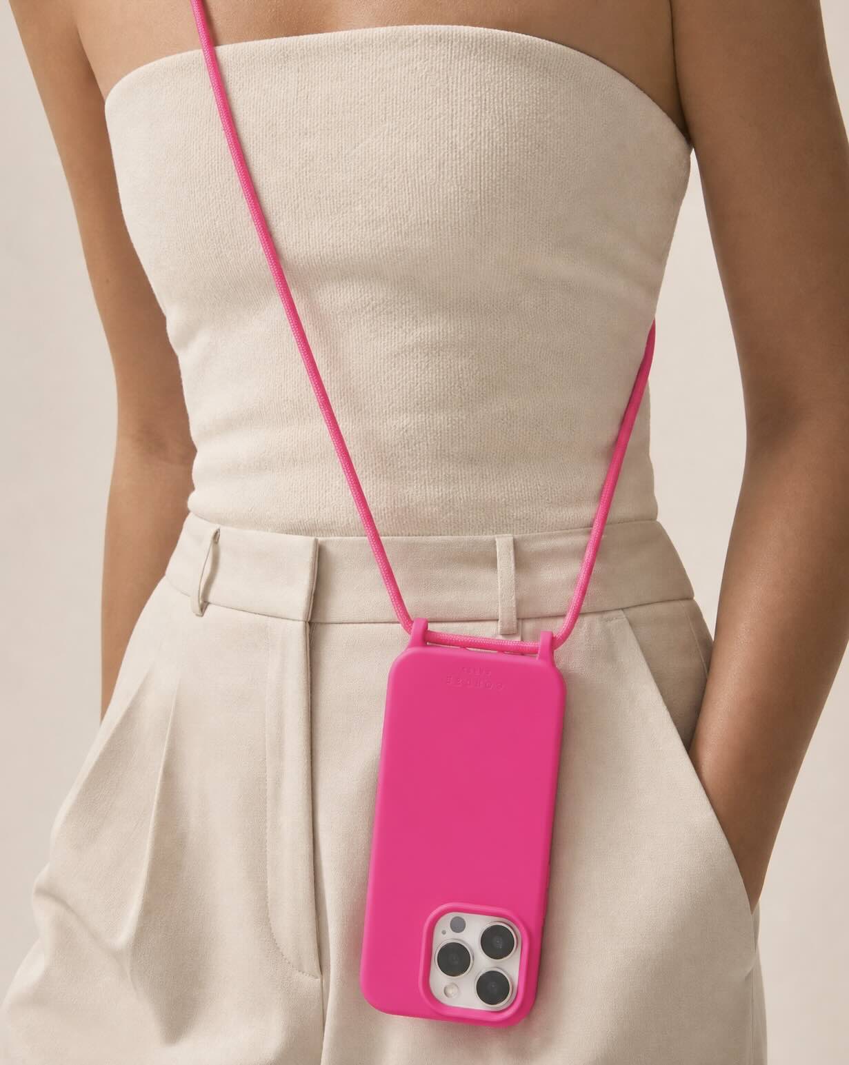 Cairo Phone Strap Set Neon Pink