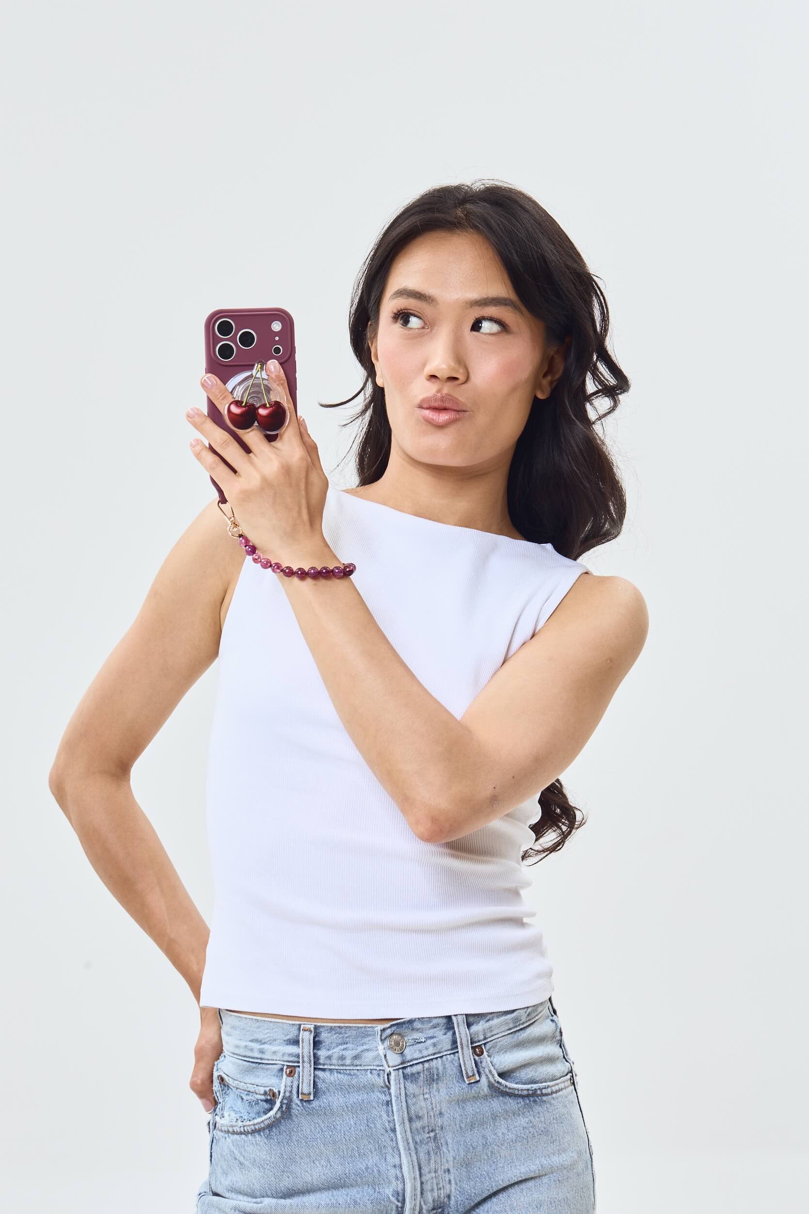 Cherry Magnetic Phone Grip