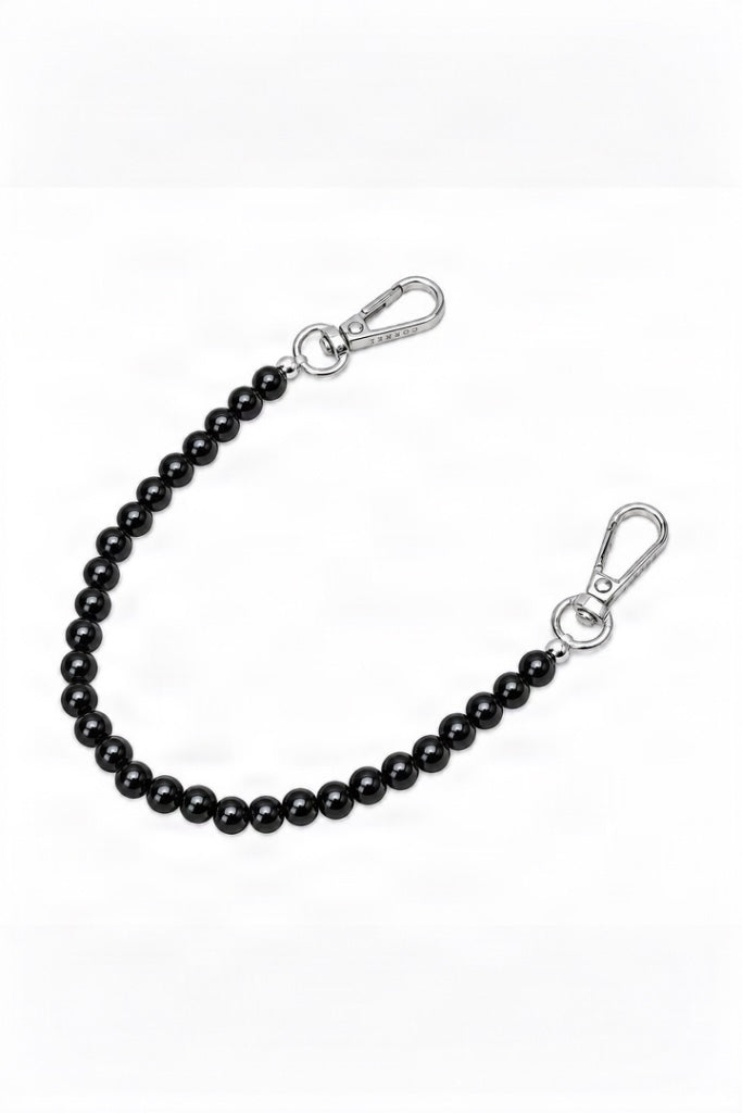 Pearl Phone Wristlet Black
