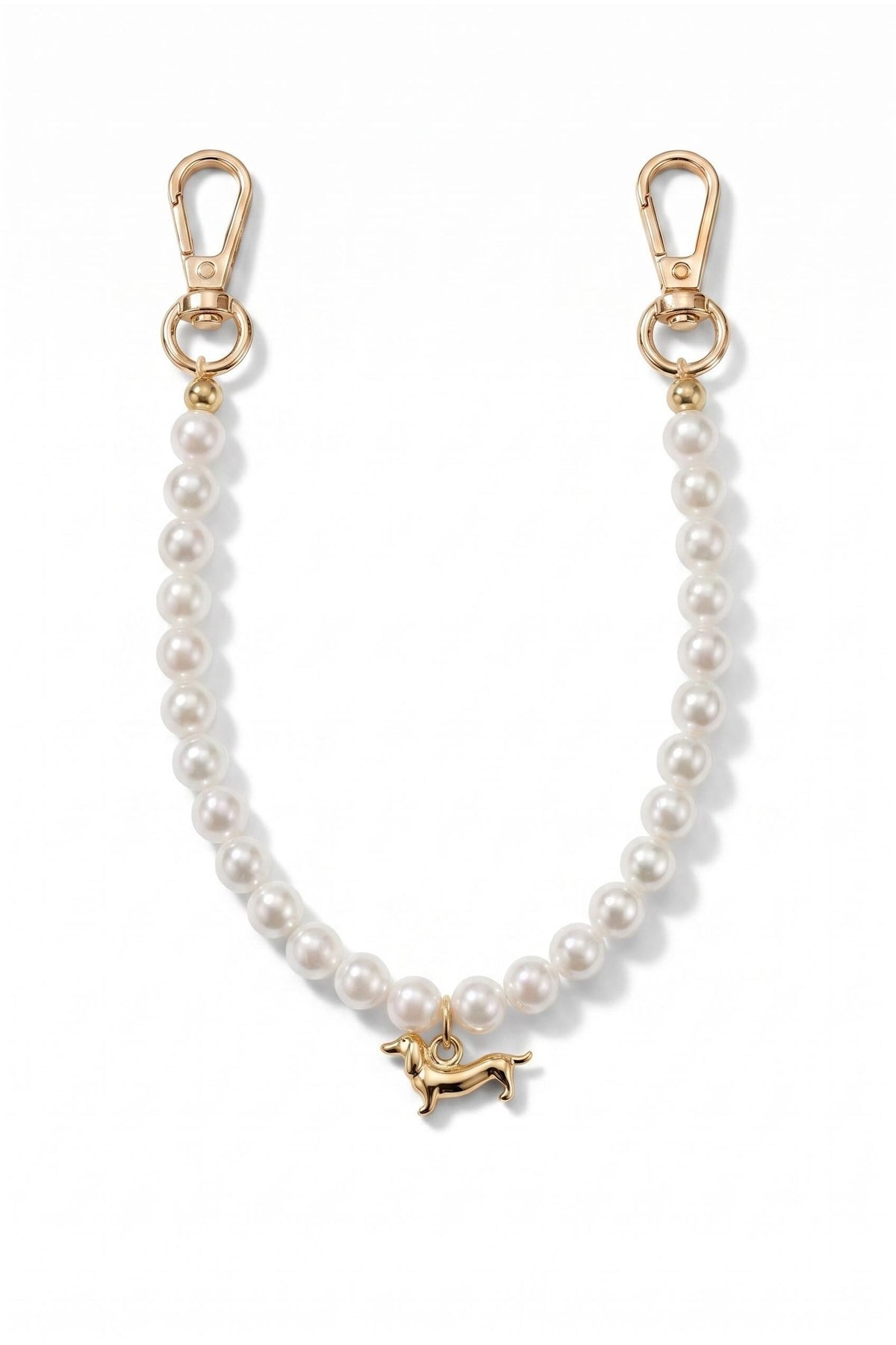 Dachshund Pearl Phone Chain by Cordée Cases