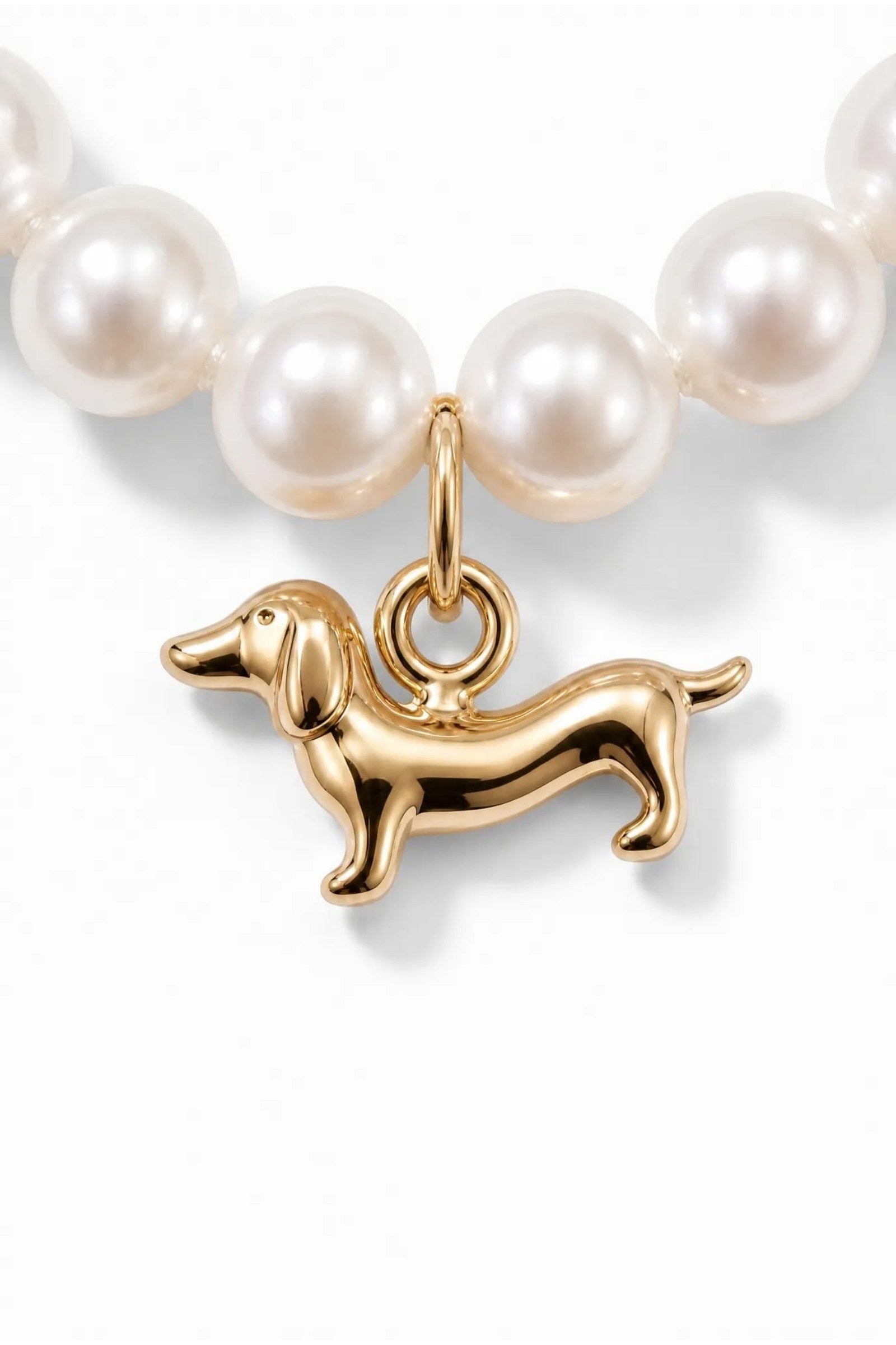 Dachshund Pearl Phone Chain