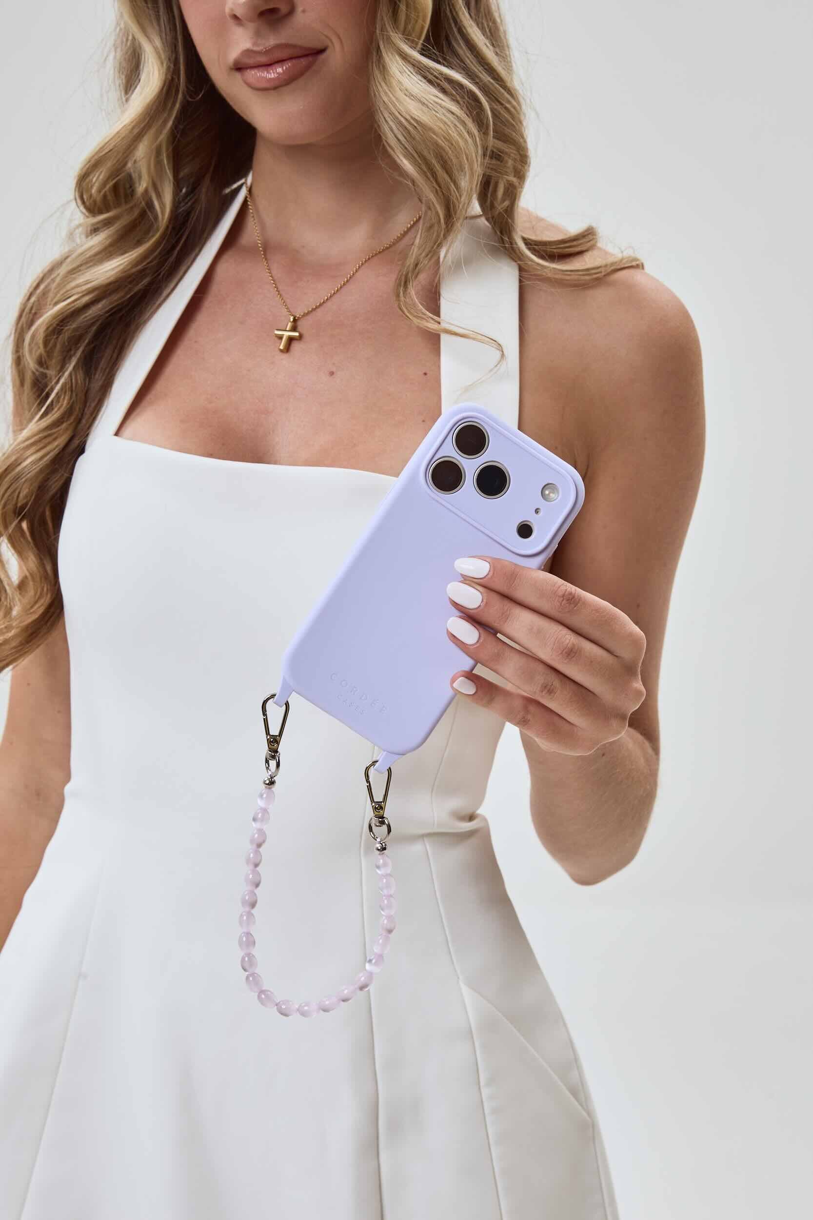 Elara Phone Chain Opal Lilac