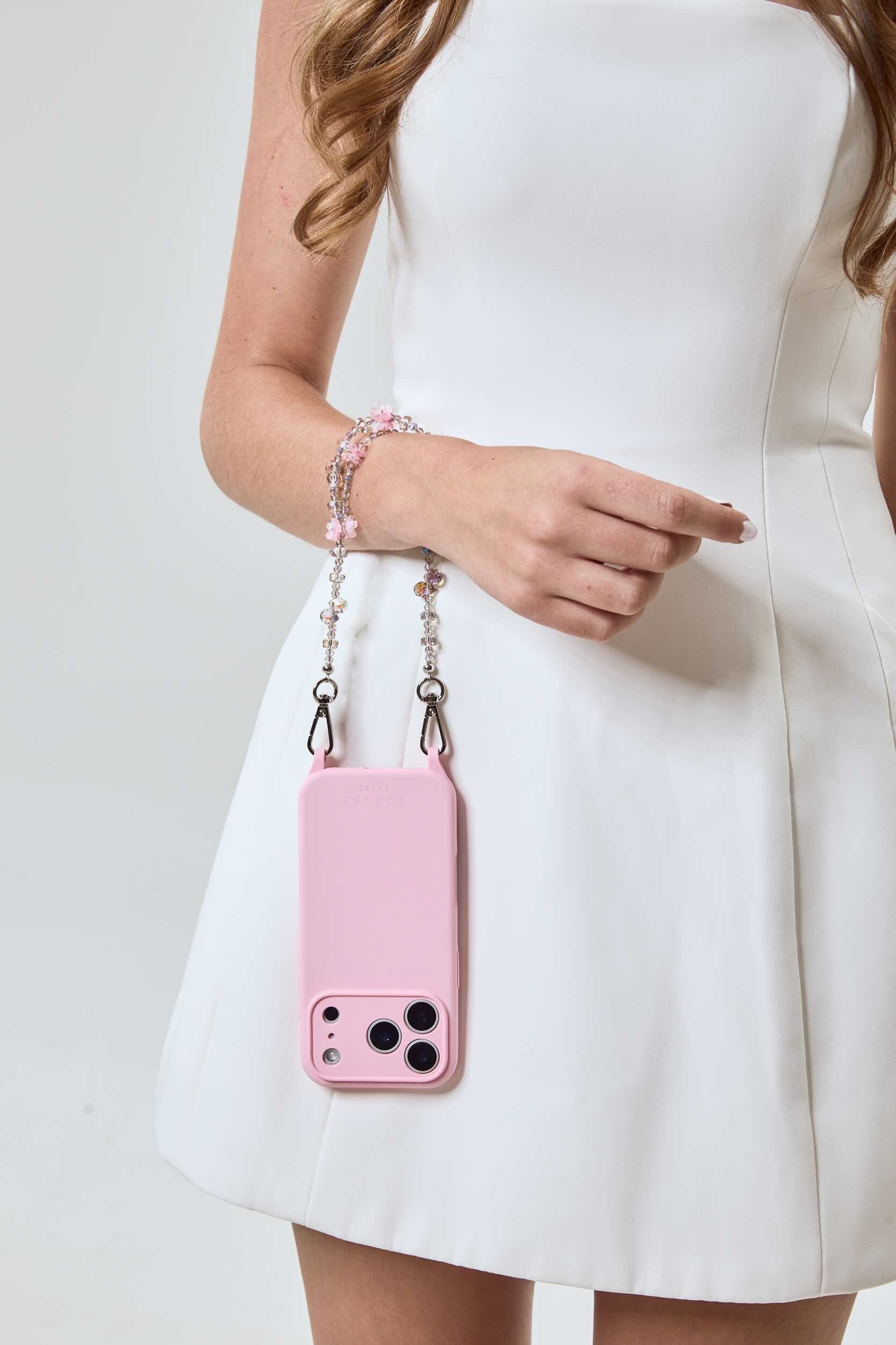 Eva Phone Chain Set Blush