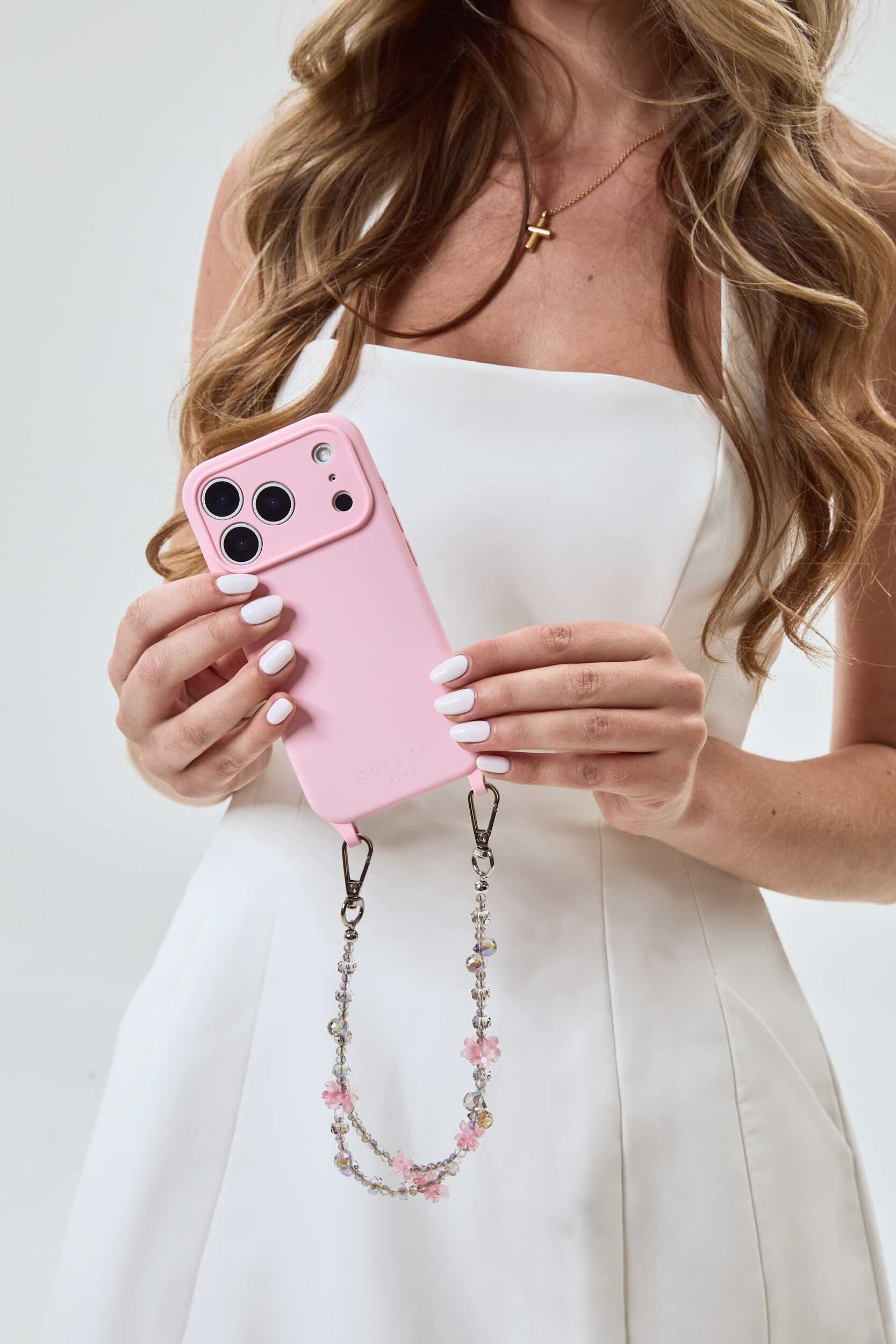 Eva Phone Chain Set Blush