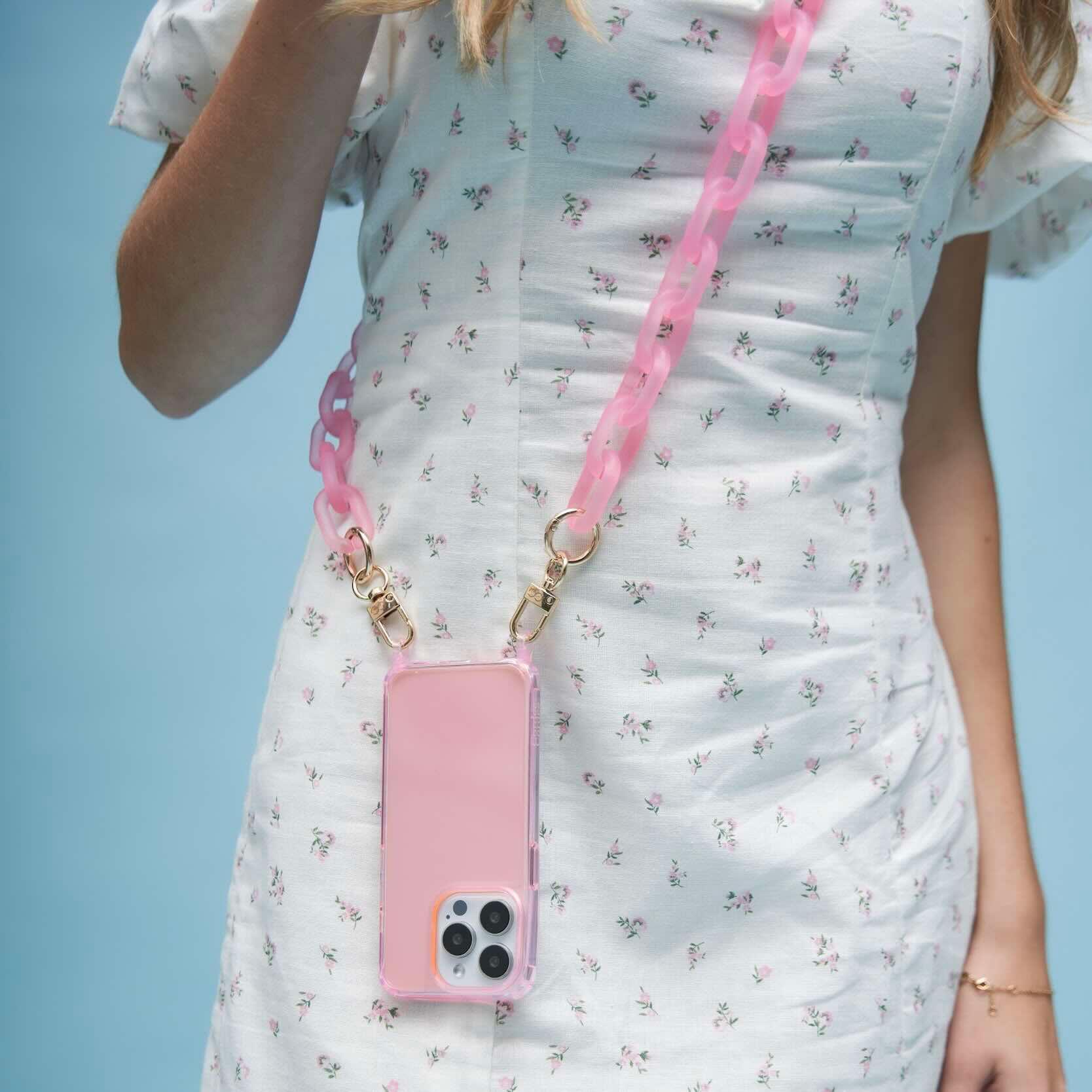Icy Phone Chain bubblegum - Cordée Cases