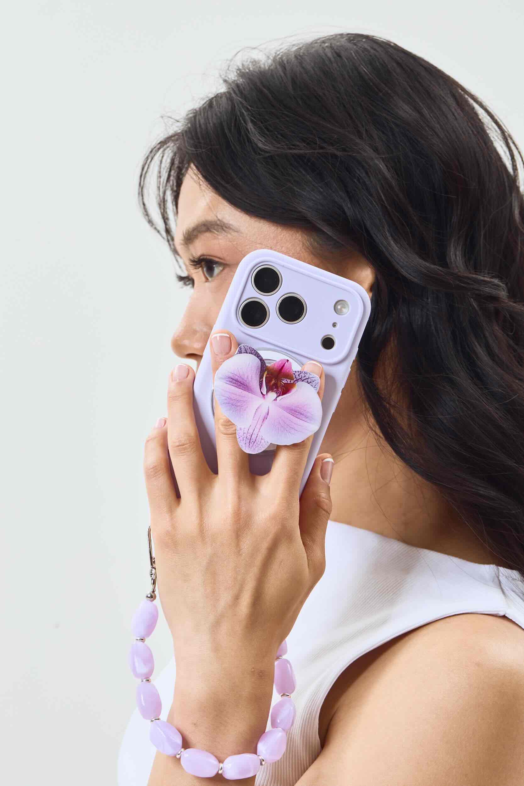 Lilac Orchid Magnetic Phone Grip