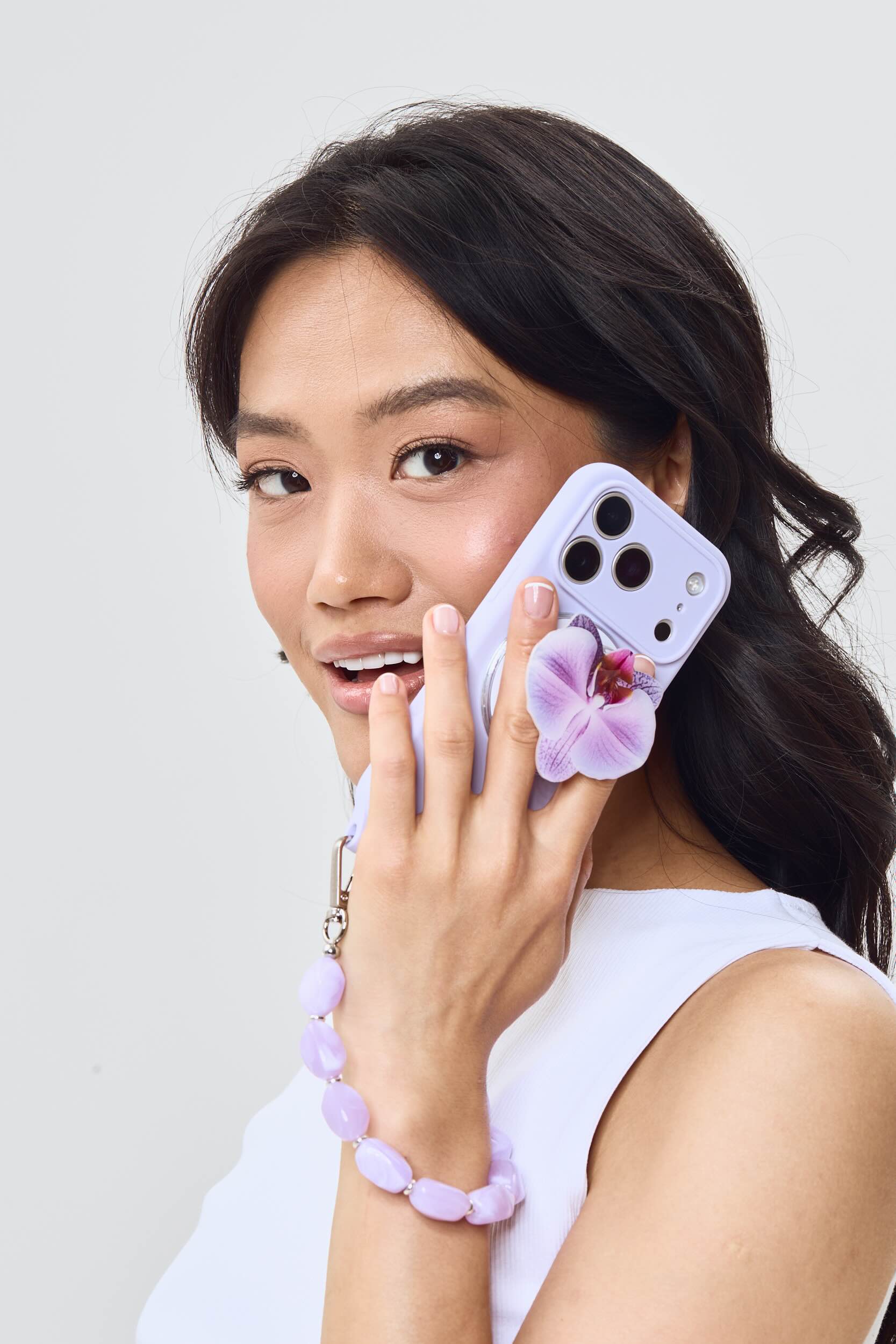 Lilac Orchid Magnetic Phone Grip