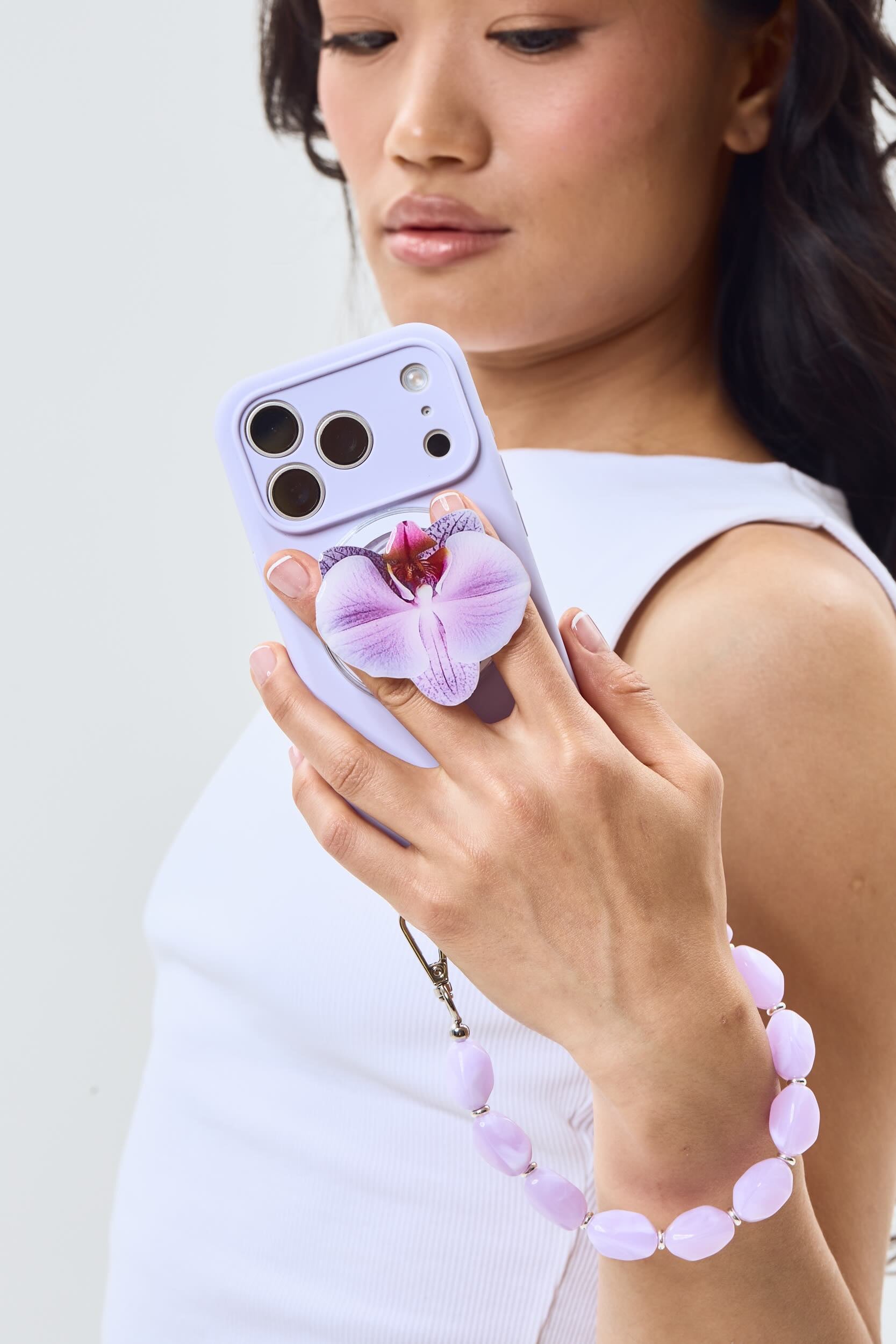 Lilac Orchid Magnetic Phone Grip