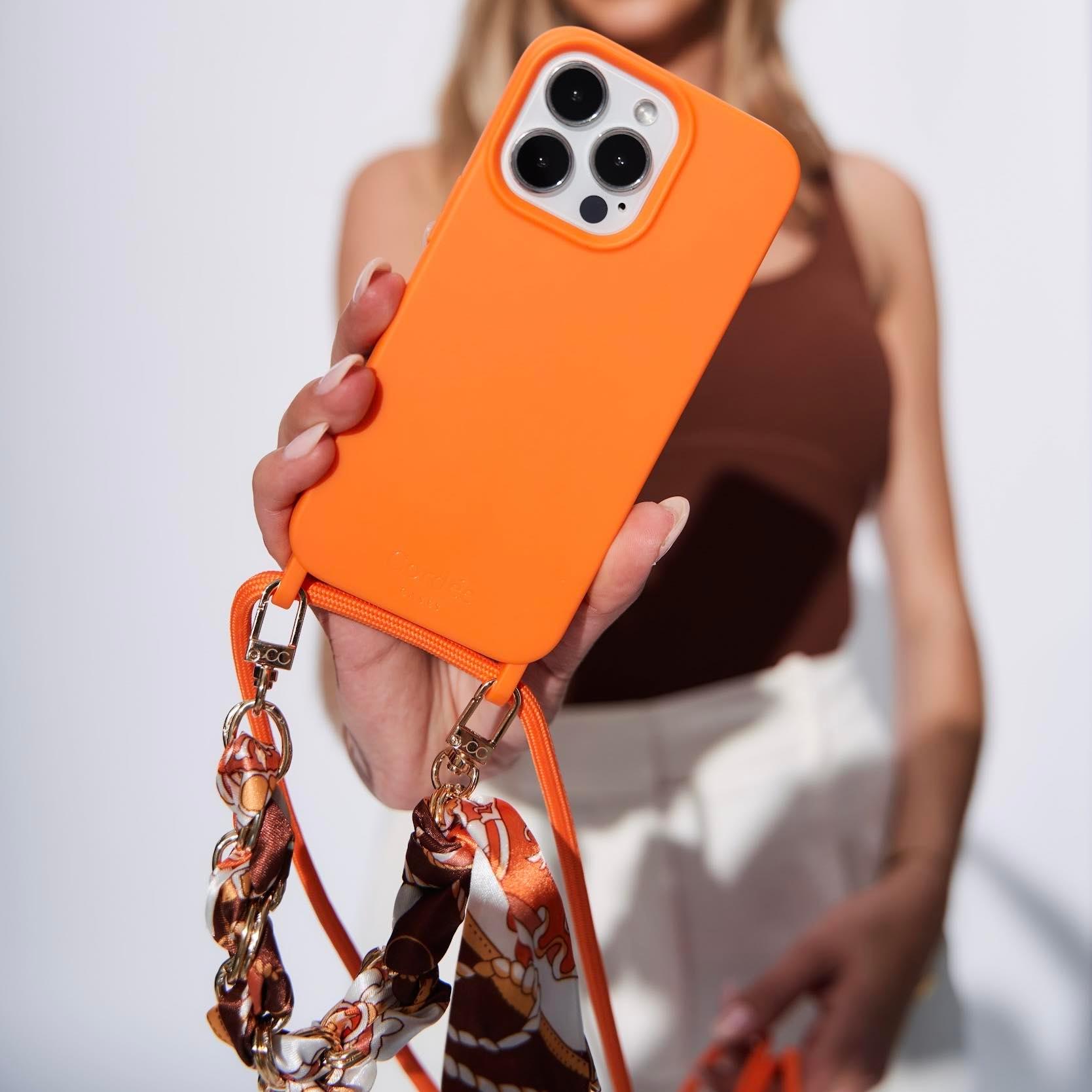 Lima Phone Strap Set Orange - Cordée Cases