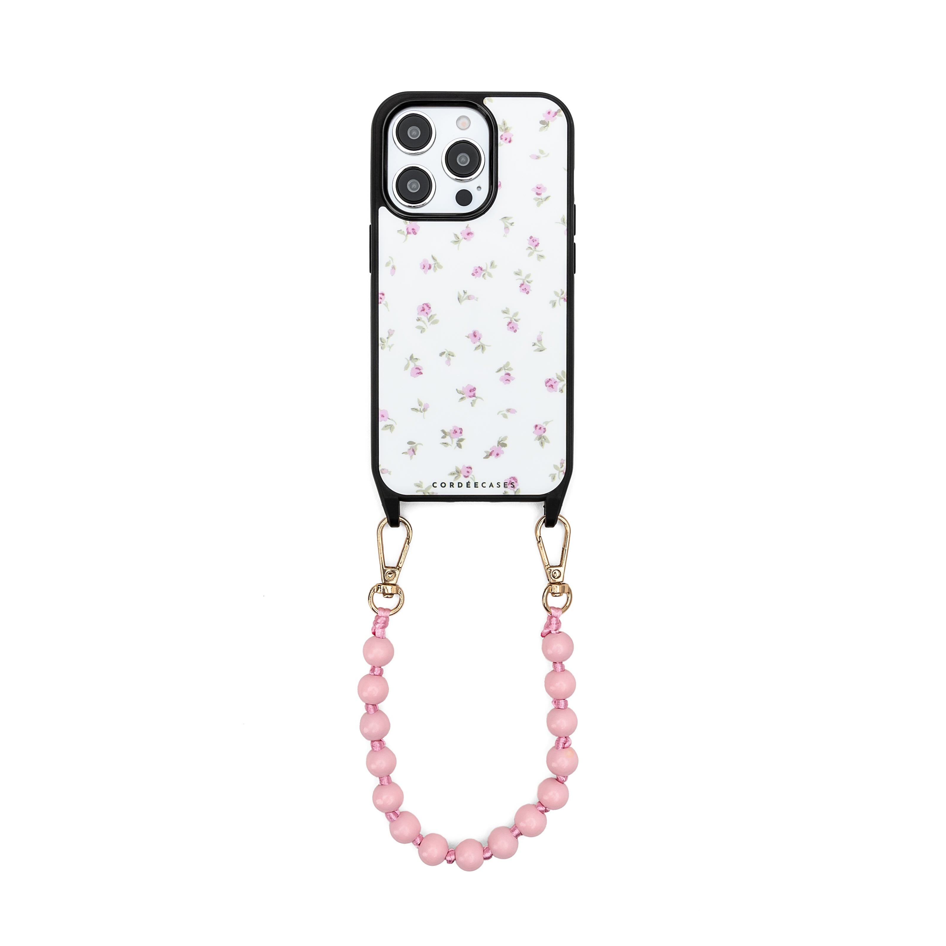 Peony Picnic Phone Wristlet Set Blush