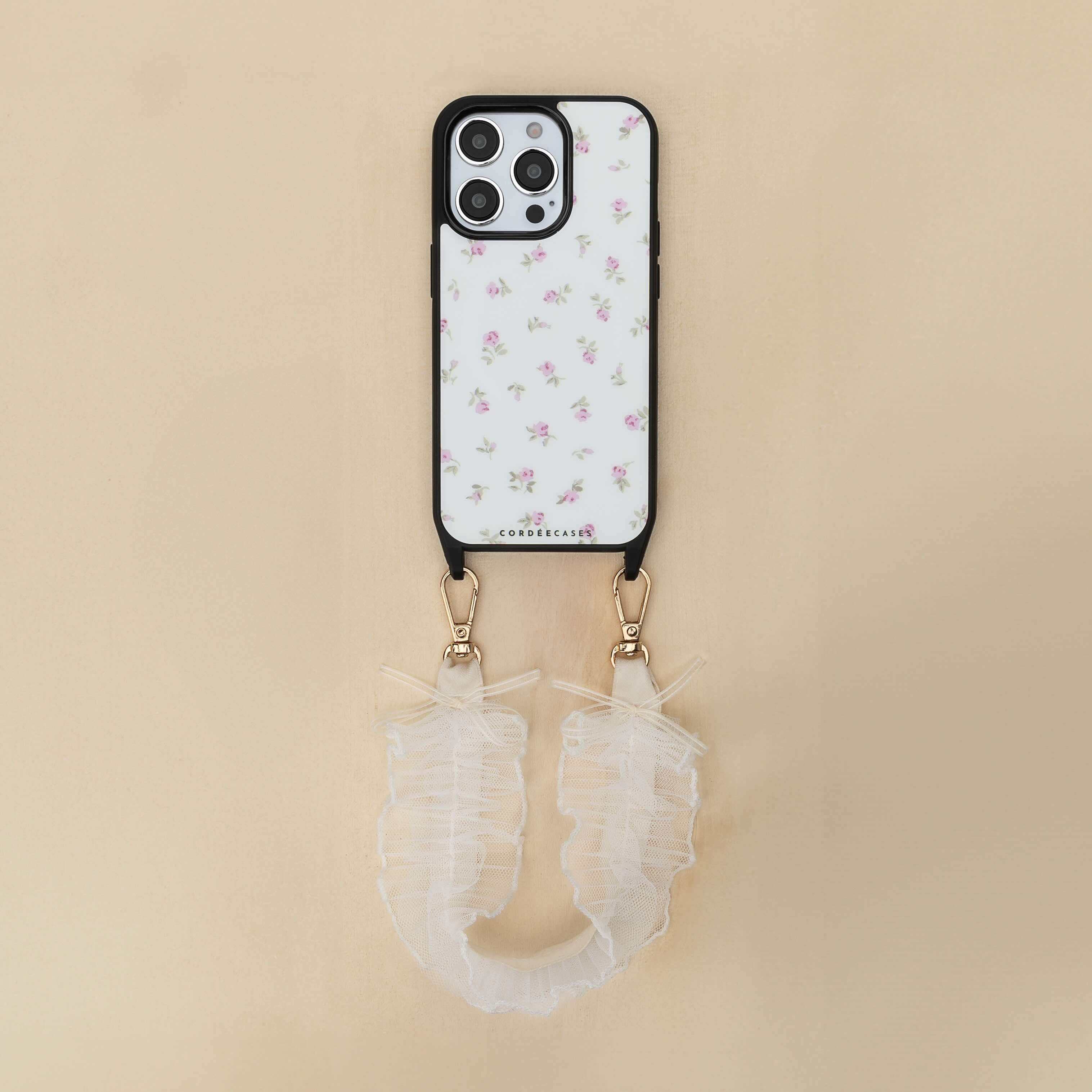 Ruffle Rose Phone Wristlet Set