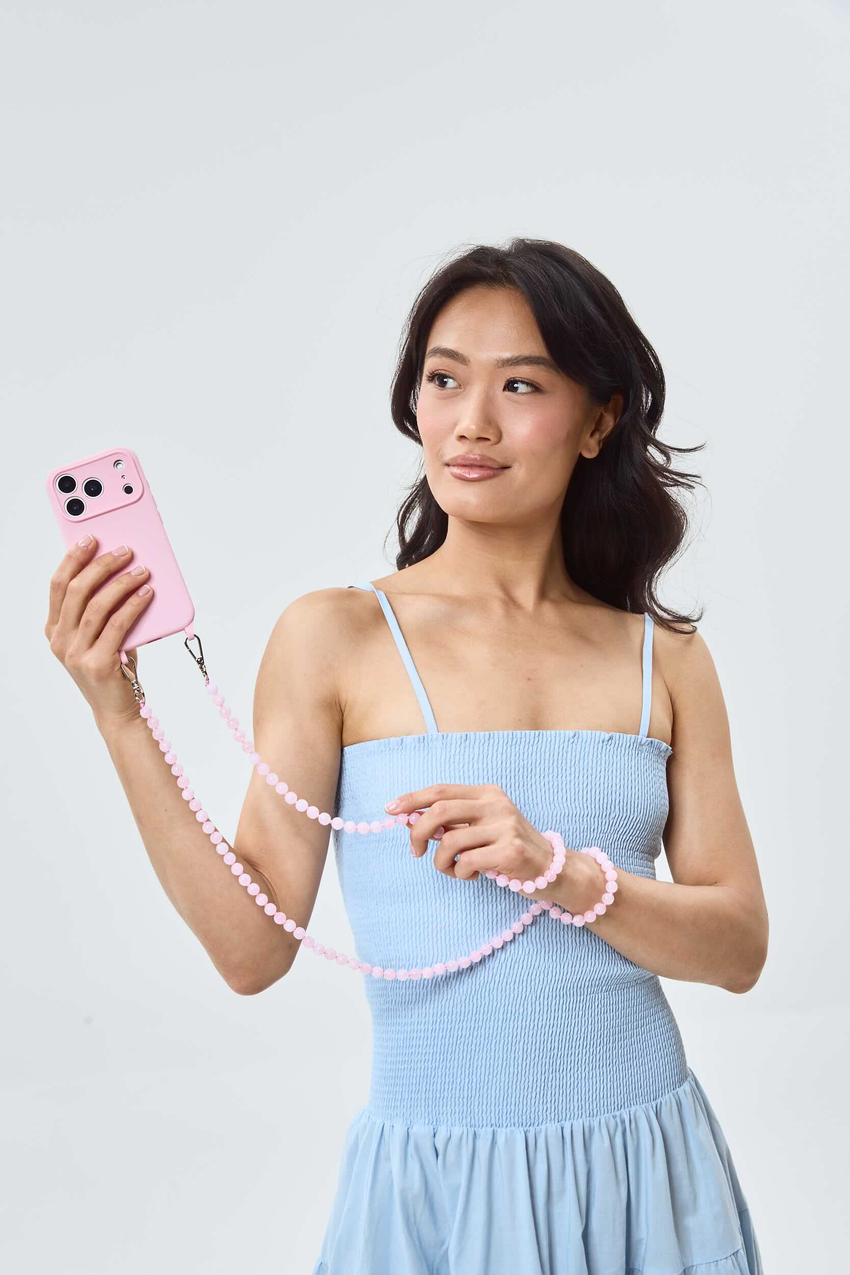 Scarlett Phone Chain Set Blush