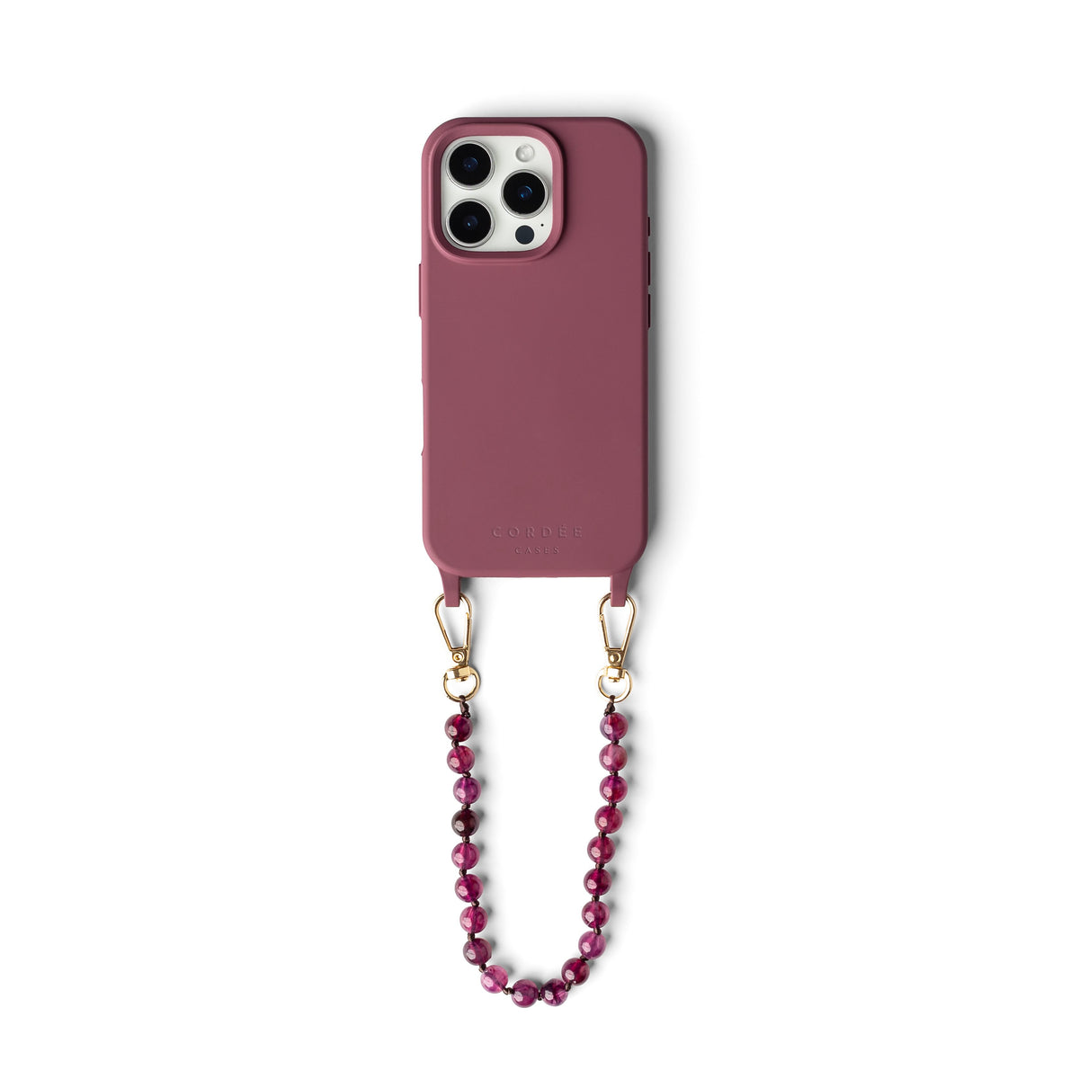 Scarlett Phone Wristlet Set iPhone 16 Pro / MagSafe by Corde Cases Scarlett Phone Wristlet Set iPhone 16 Pro / MagSafe by Corde Cases
