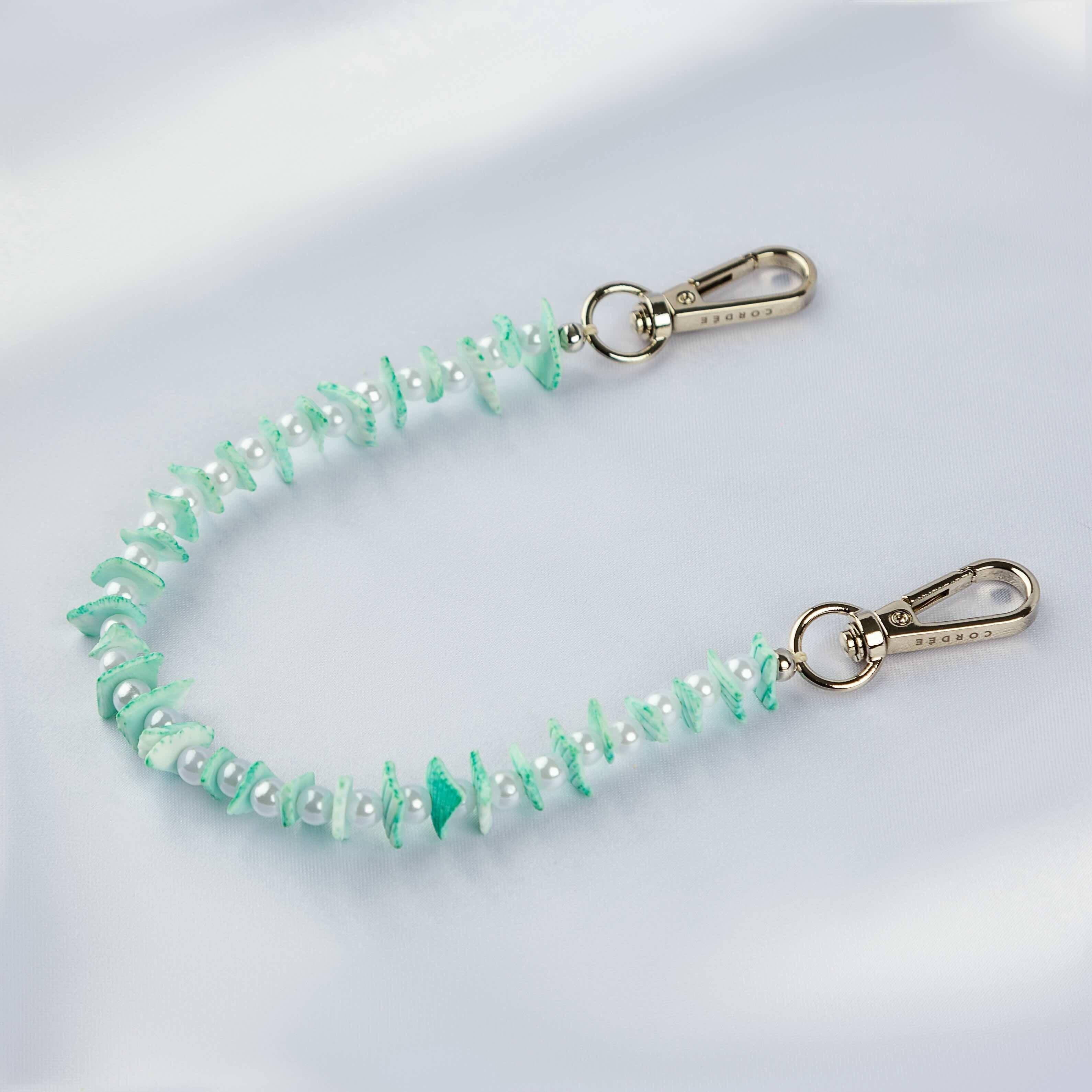 Seafoam Shell Phone Wristlet