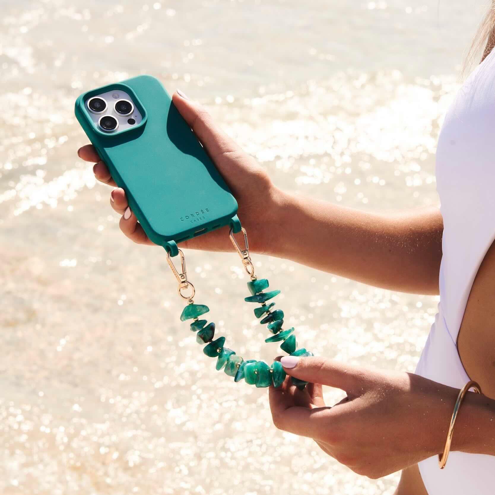 Turquoise Tide Phone Wristlet