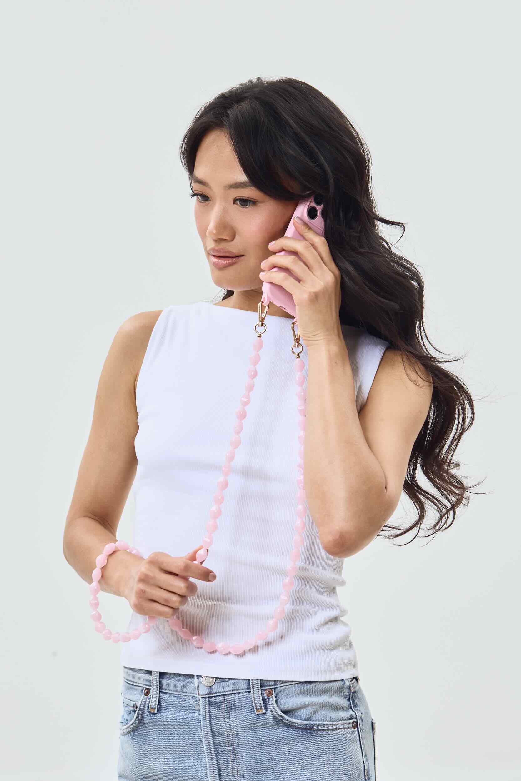 Valerie Phone Chain Blush