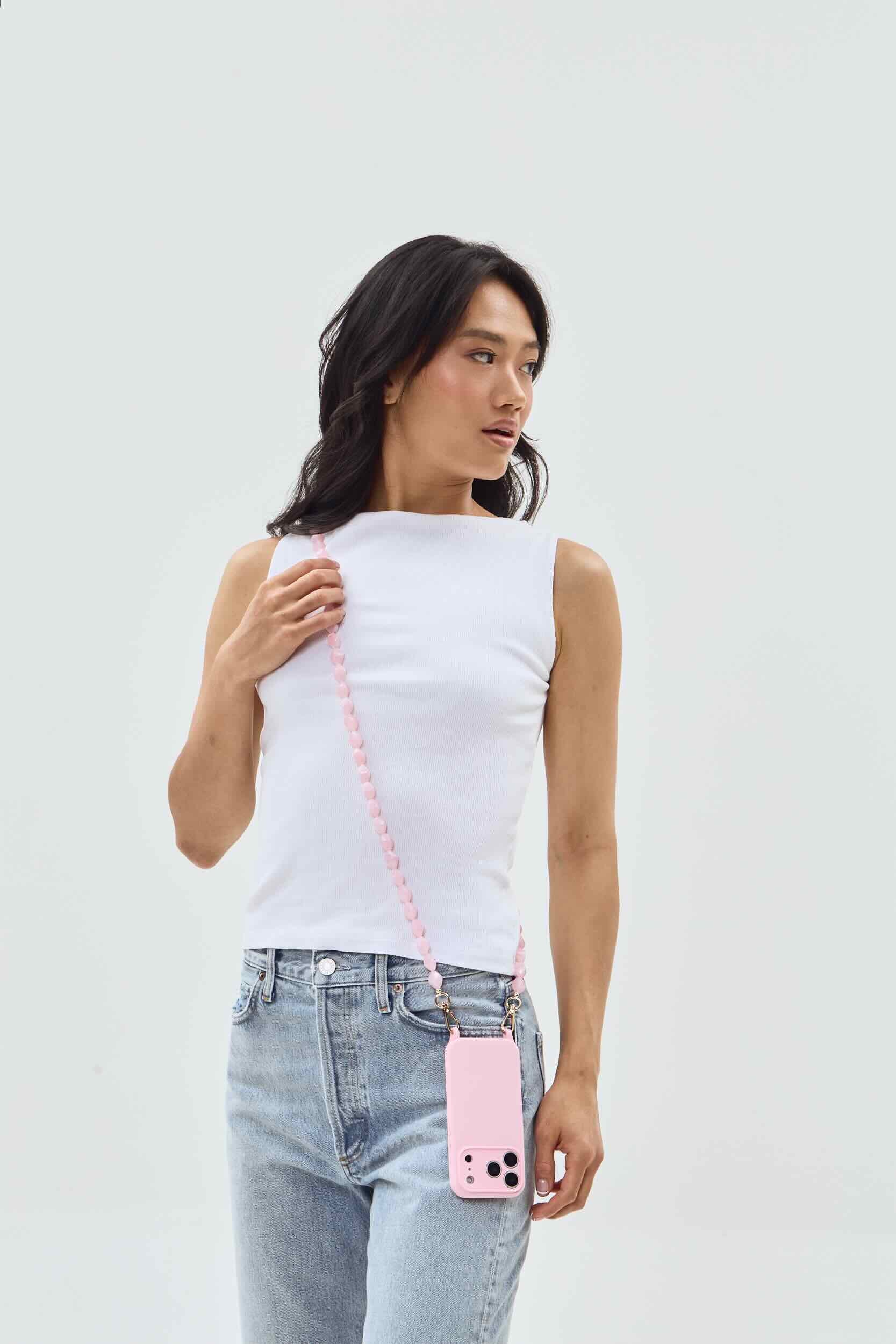 Valerie Phone Chain Blush